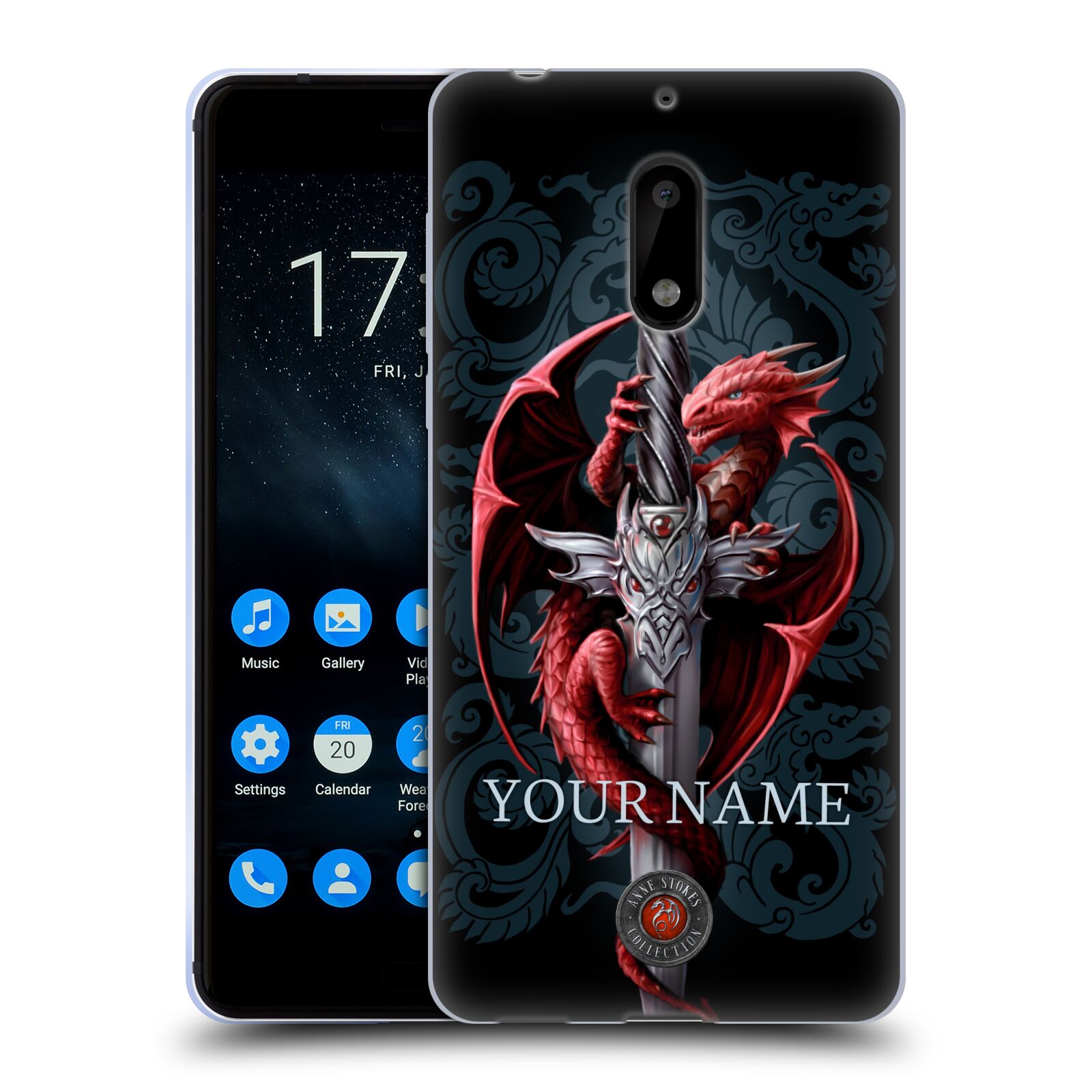 CUSTOM CUSTOMIZED PERSONALIZED ANNE STOKES ART SOFT GEL CASE FOR NOKIA PHONES 1