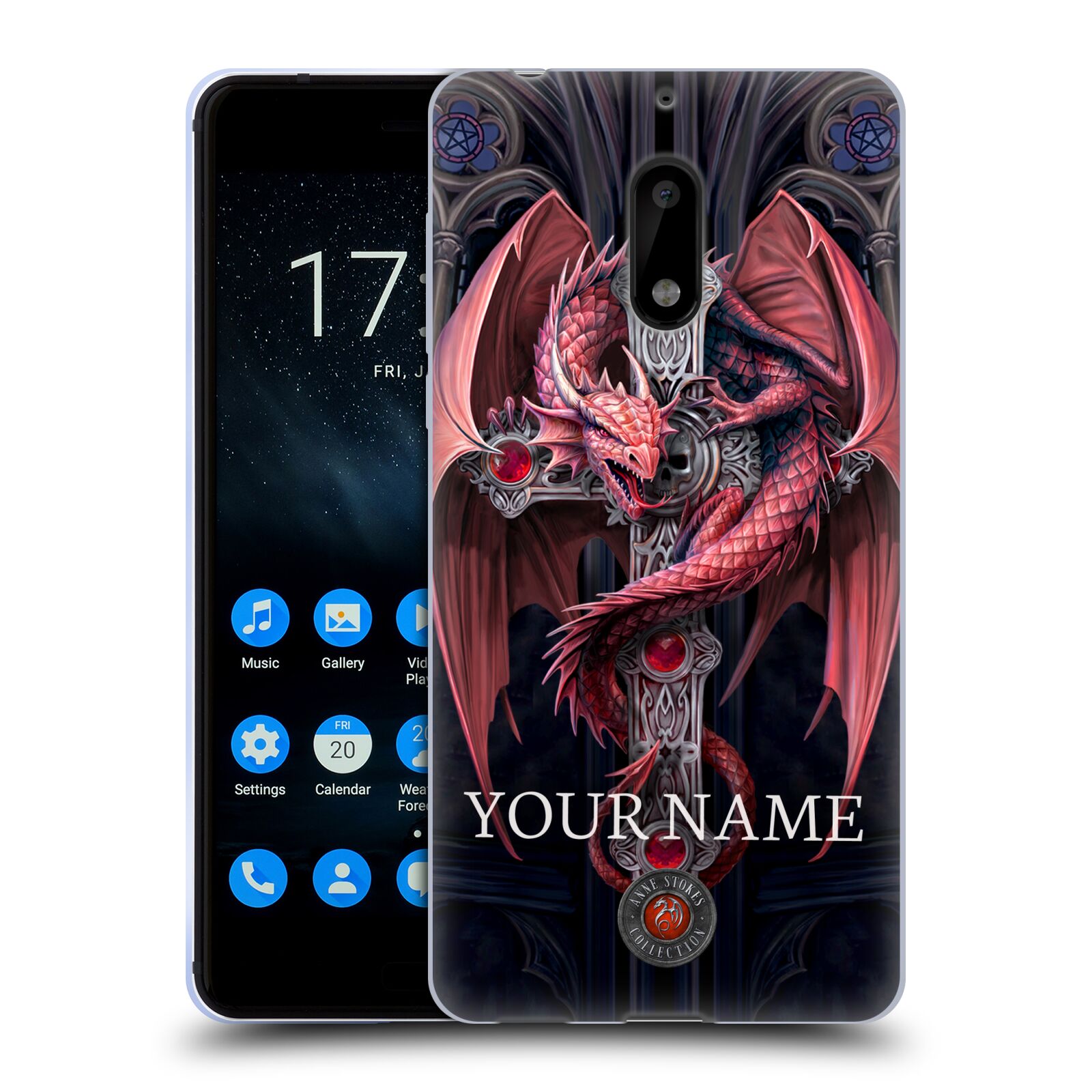 CUSTOM CUSTOMIZED PERSONALIZED ANNE STOKES ART SOFT GEL CASE FOR NOKIA PHONES 1