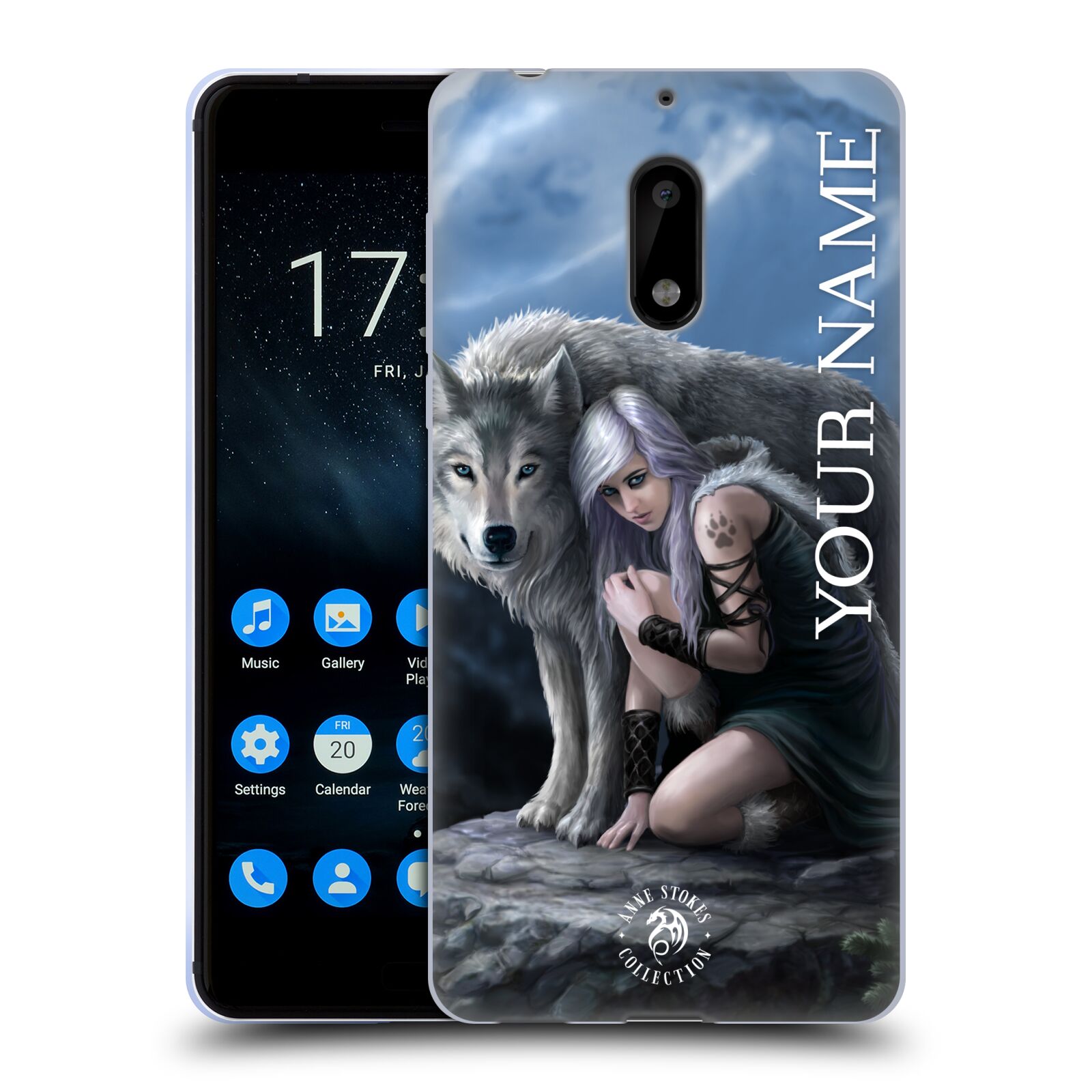 CUSTOM CUSTOMIZED PERSONALIZED ANNE STOKES ART SOFT GEL CASE FOR NOKIA PHONES 1