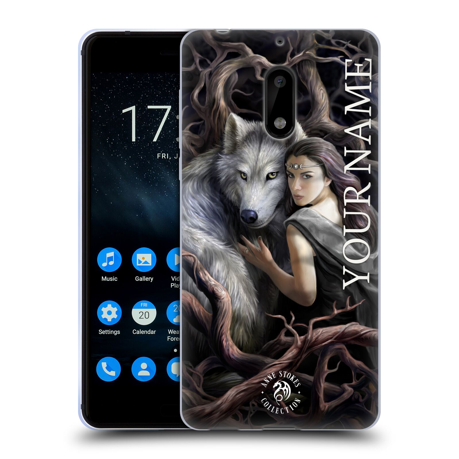 CUSTOM CUSTOMIZED PERSONALIZED ANNE STOKES ART SOFT GEL CASE FOR NOKIA PHONES 1