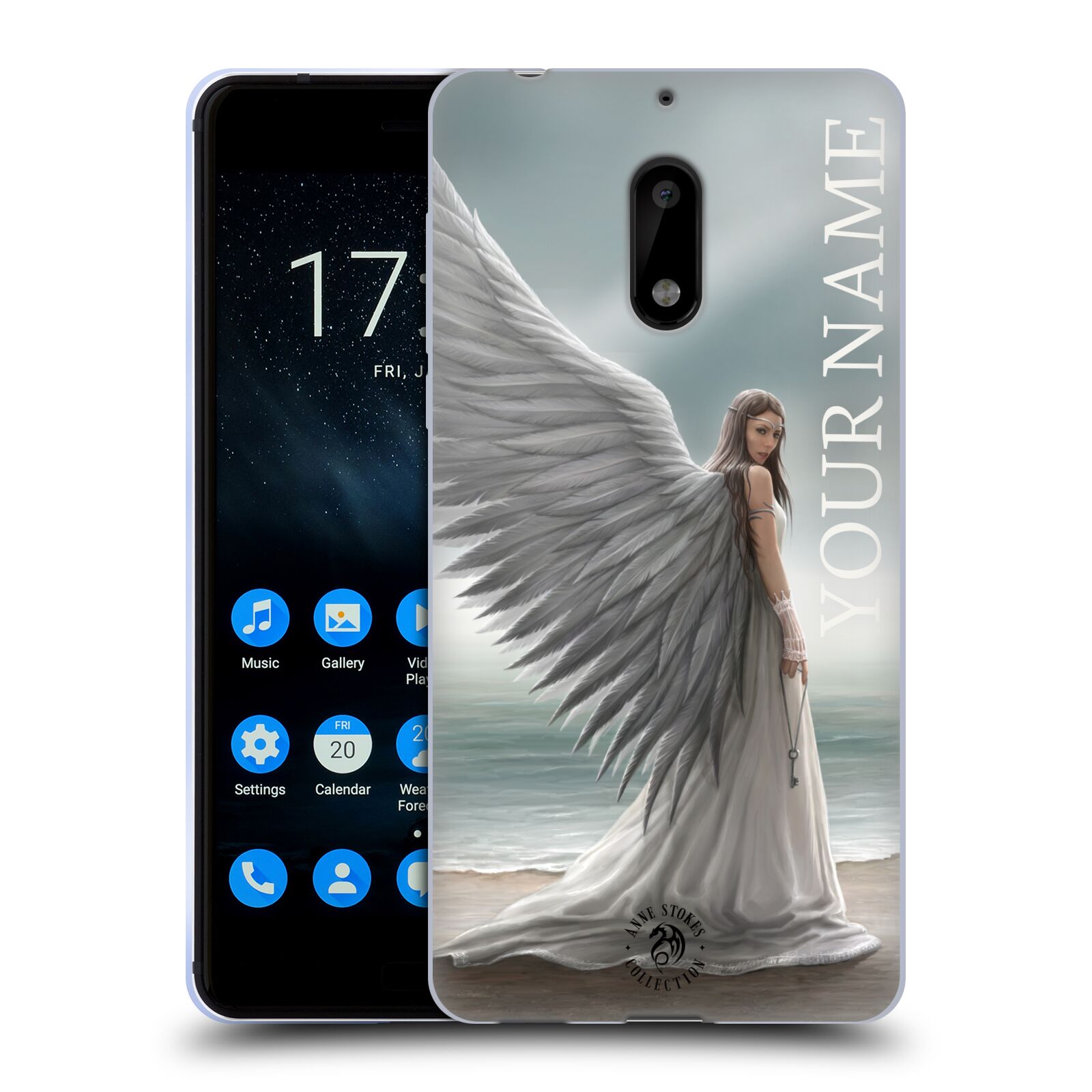 CUSTOM CUSTOMIZED PERSONALIZED ANNE STOKES ART SOFT GEL CASE FOR NOKIA PHONES 1