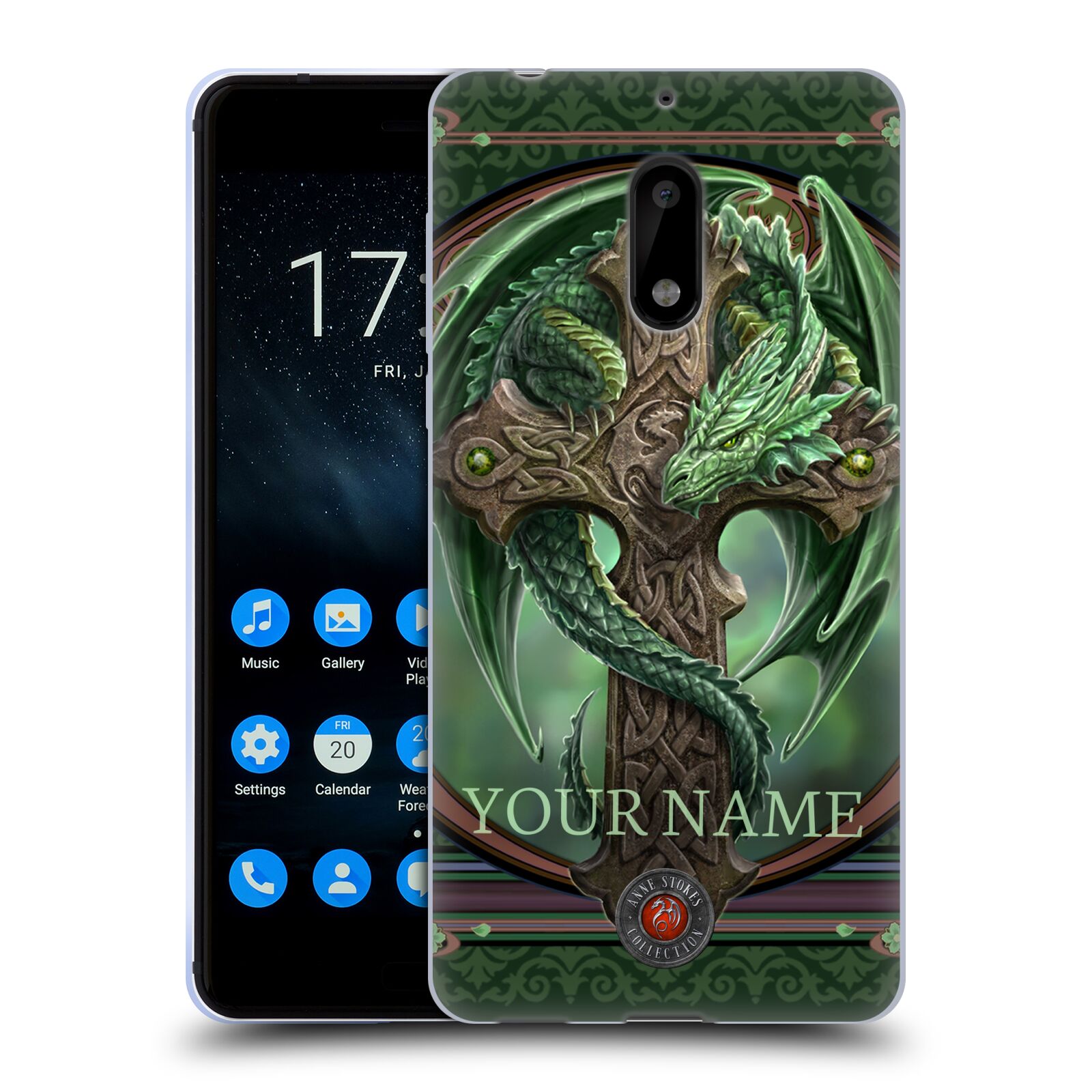 CUSTOM CUSTOMIZED PERSONALIZED ANNE STOKES ART SOFT GEL CASE FOR NOKIA PHONES 1