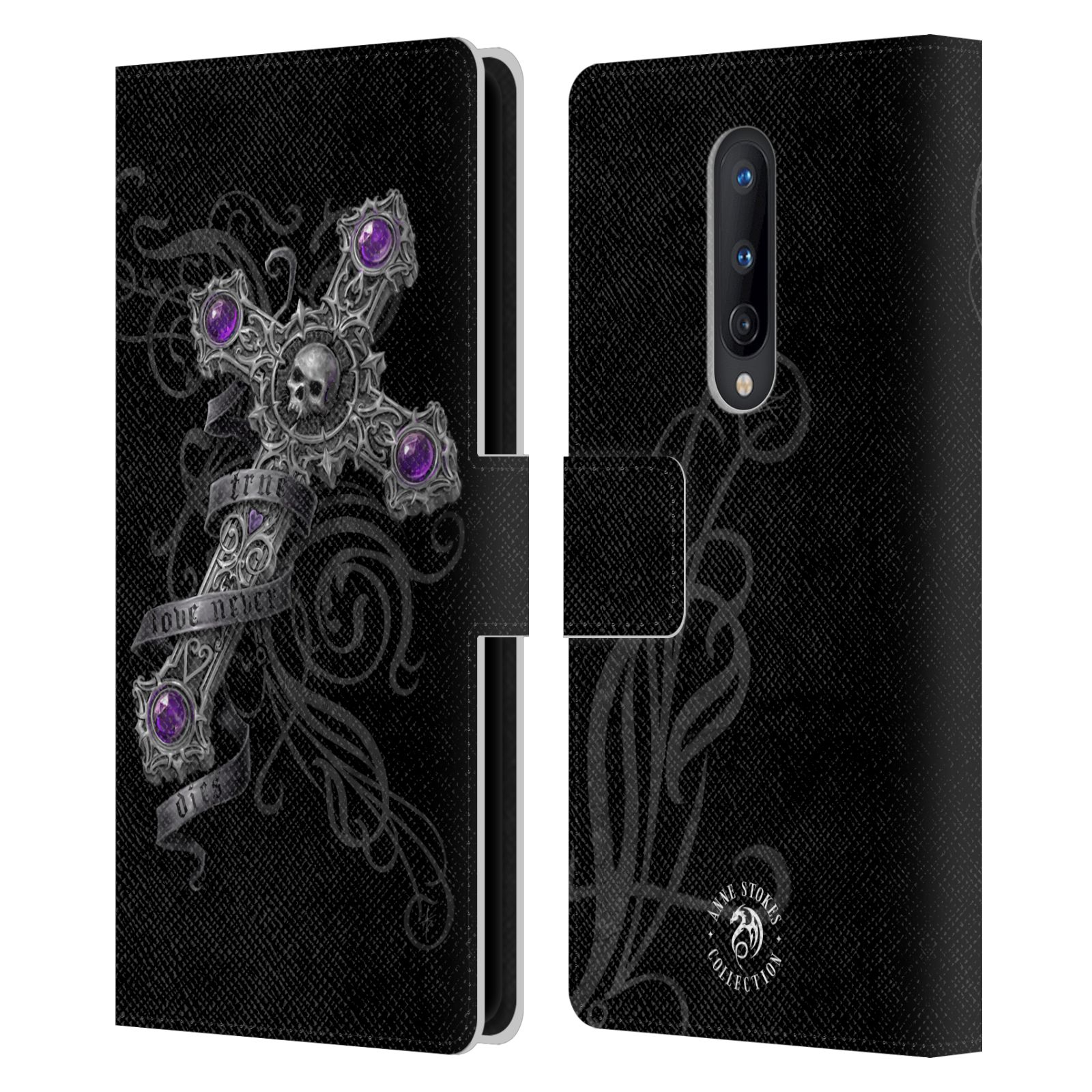 OFFICIAL ANNE STOKES DARK HEARTS LEATHER BOOK WALLET CASE FOR ONEPLUS PHONES - Picture 9 of 14
