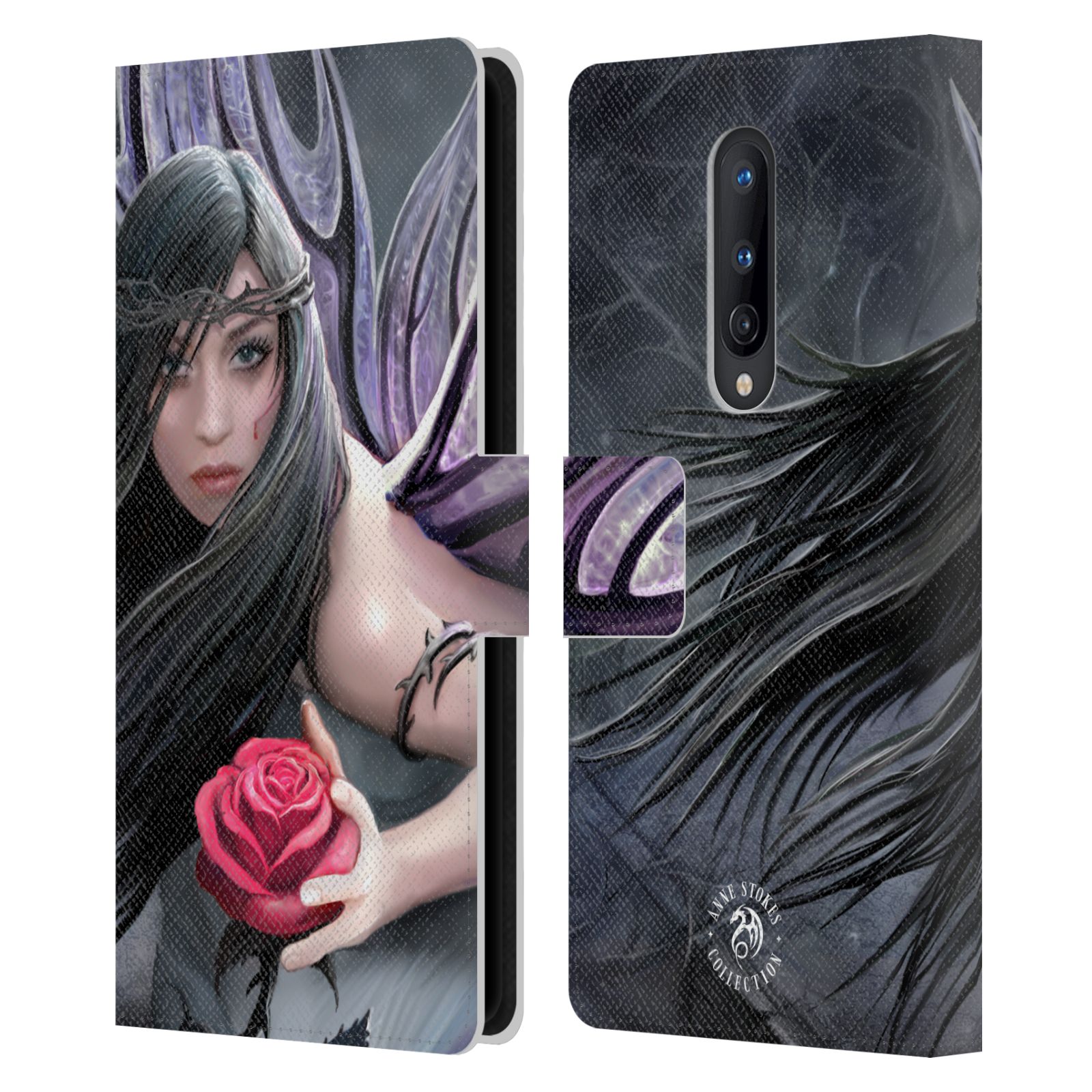 OFFICIAL ANNE STOKES DARK HEARTS LEATHER BOOK WALLET CASE FOR ONEPLUS PHONES - Picture 11 of 14