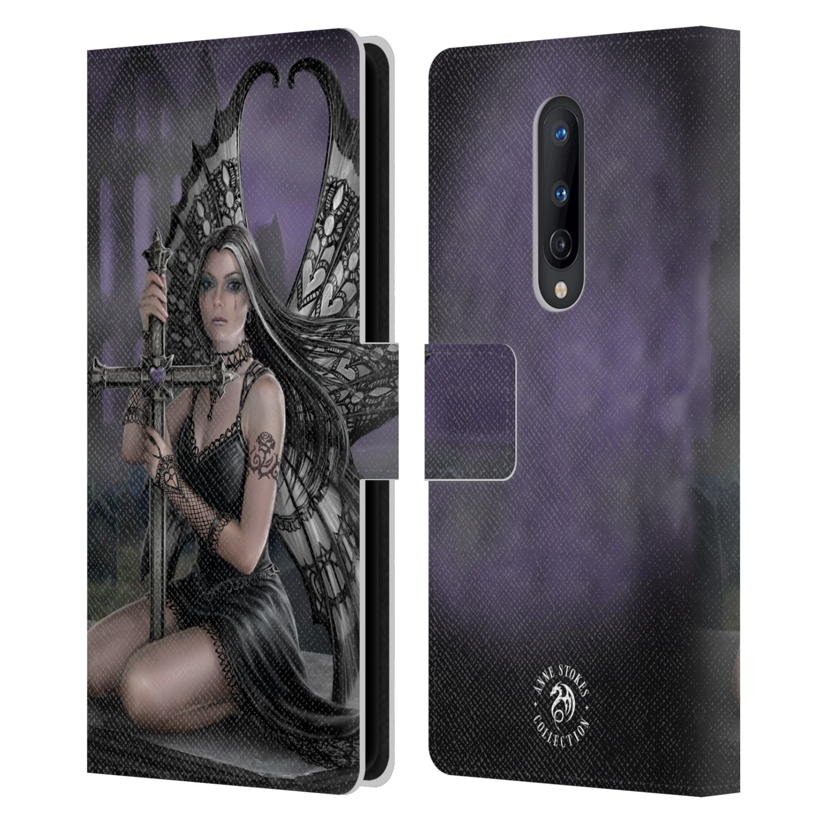 OFFICIAL ANNE STOKES DARK HEARTS LEATHER BOOK WALLET CASE FOR ONEPLUS PHONES - Picture 8 of 14