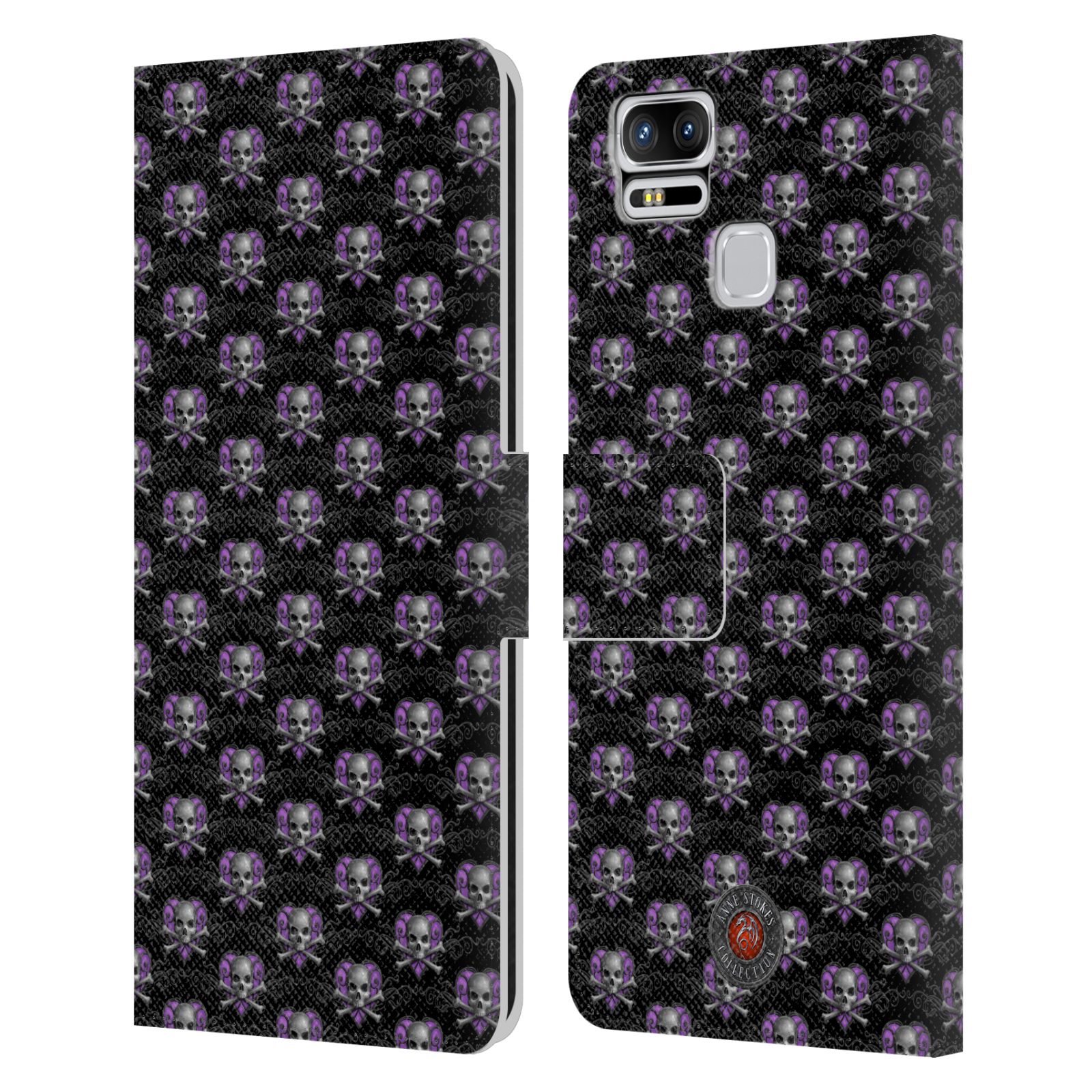 OFFICIAL ANNE STOKES DARK HEARTS LEATHER BOOK CASE FOR ASUS ZENFONE PHONES - Picture 7 of 7