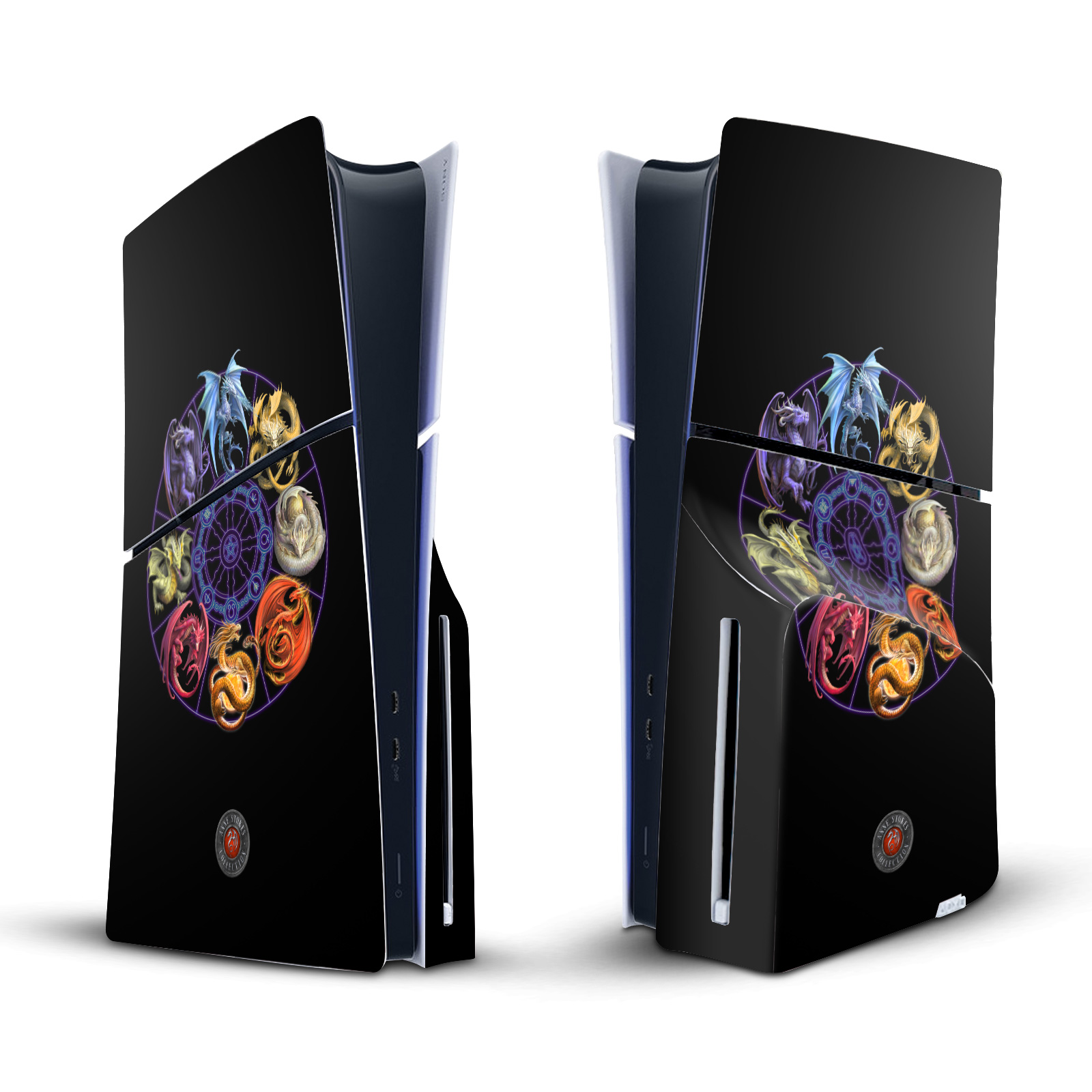 ANNE STOKES DRAGONS OF THE SABBATS VINYL SKIN FOR SONY PS5 SLIM DISC CONSOLE