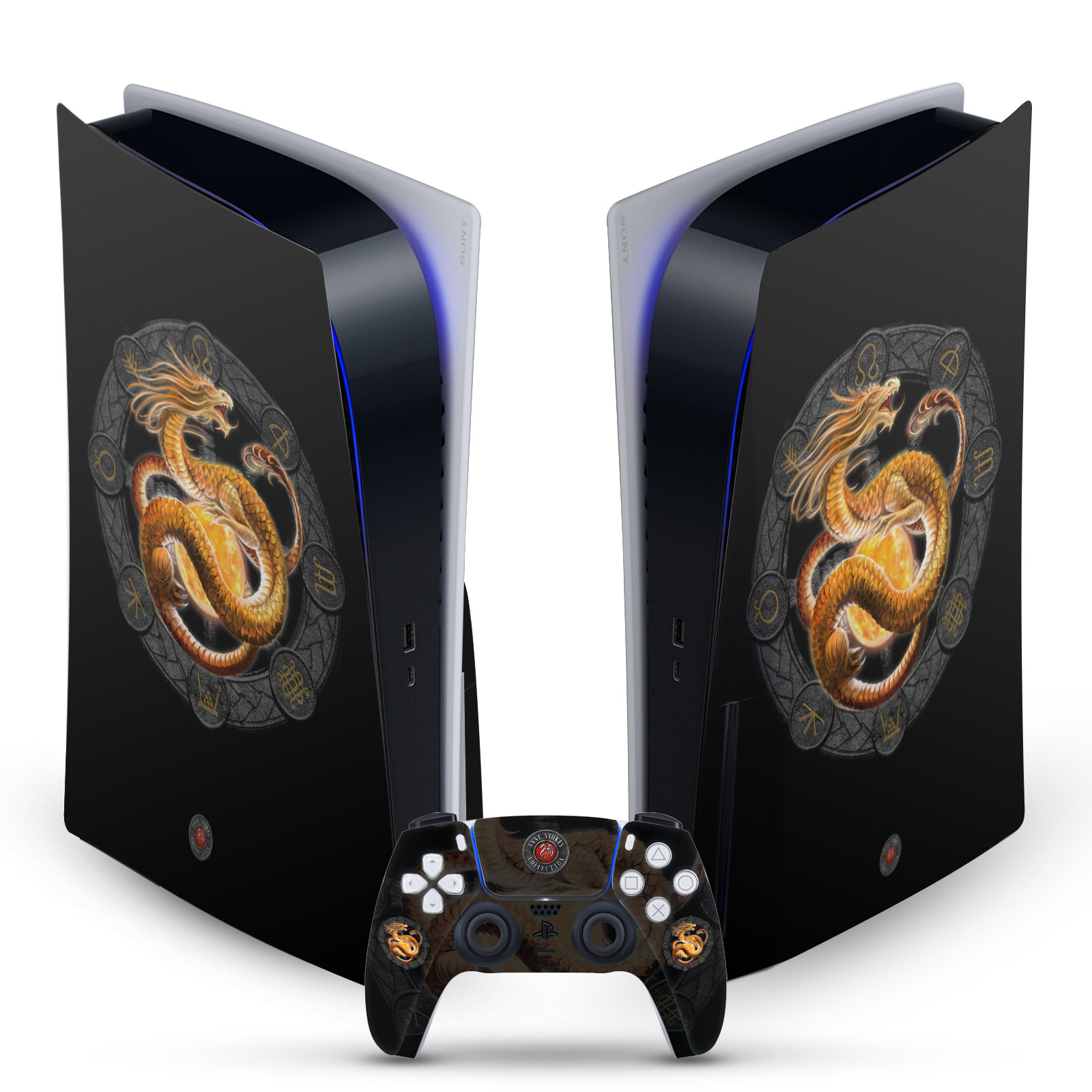 ANNE STOKES DRAGONS OF THE SABBATS VINYL SKIN FOR SONY PS5 DISC EDITION BUNDLE