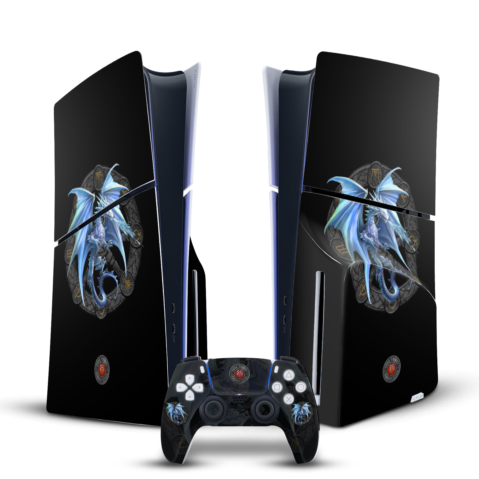 ANNE STOKES DRAGONS OF THE SABBATS VINYL SKIN FOR SONY PS5 SLIM DISC BUNDLE