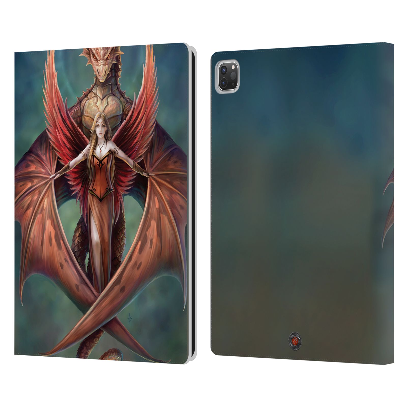 OFFICIAL ANNE STOKES DRAGON FRIENDSHIP LEATHER BOOK WALLET CASE FOR APPLE iPAD - Picture 7 of 20