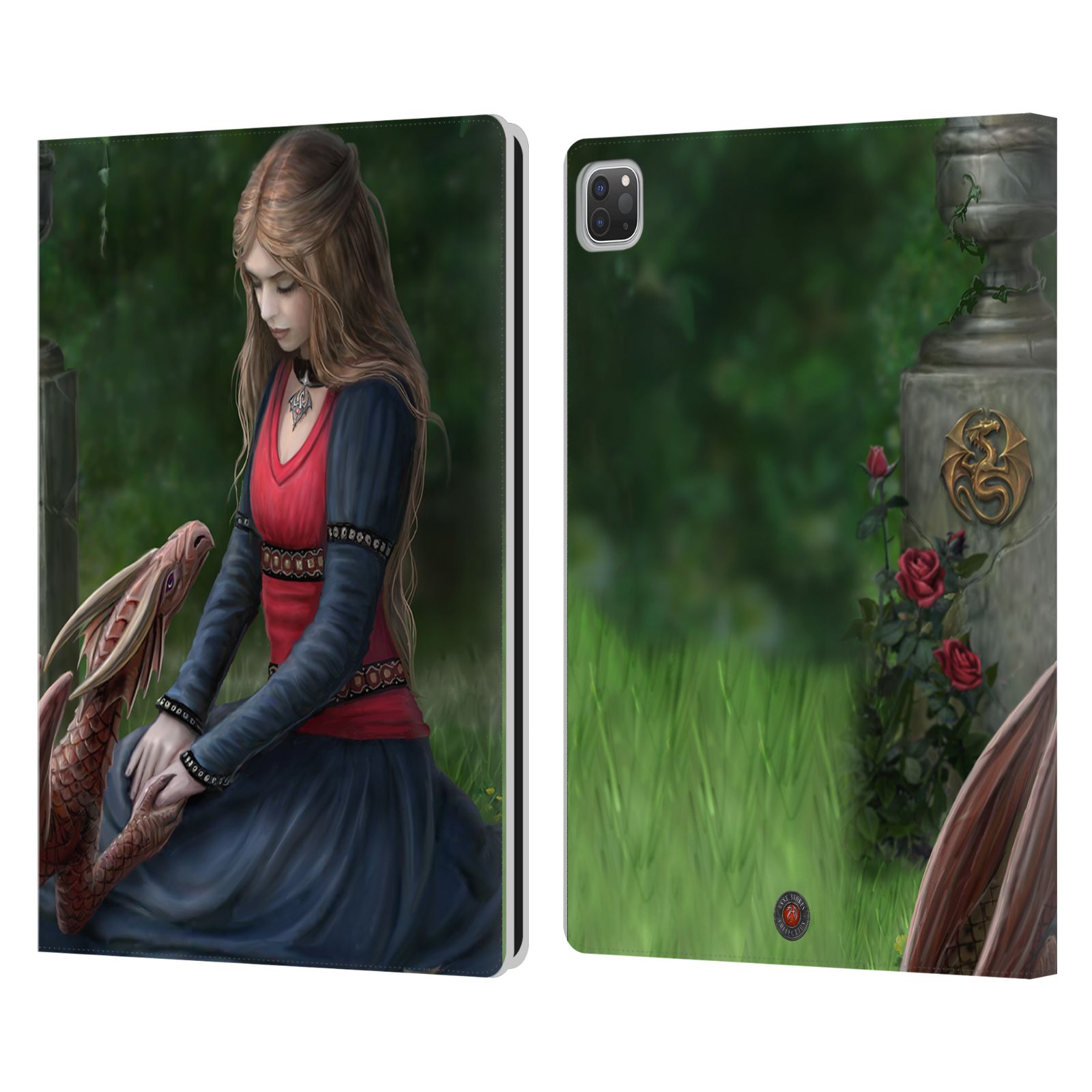 OFFICIAL ANNE STOKES DRAGON FRIENDSHIP LEATHER BOOK WALLET CASE FOR APPLE iPAD - Picture 15 of 20