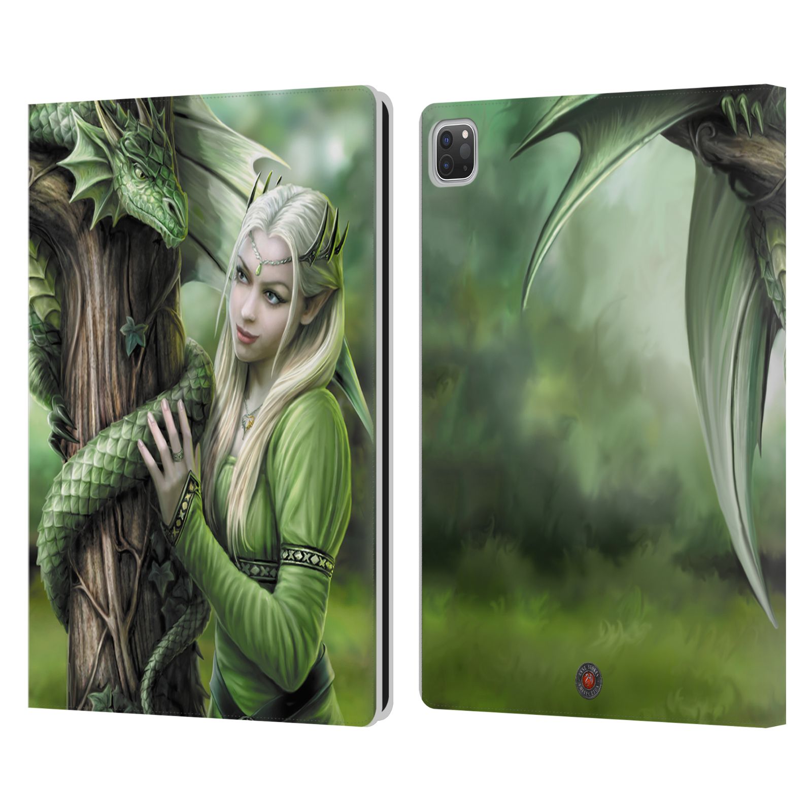 OFFICIAL ANNE STOKES DRAGON FRIENDSHIP LEATHER BOOK WALLET CASE FOR APPLE iPAD - Picture 11 of 20