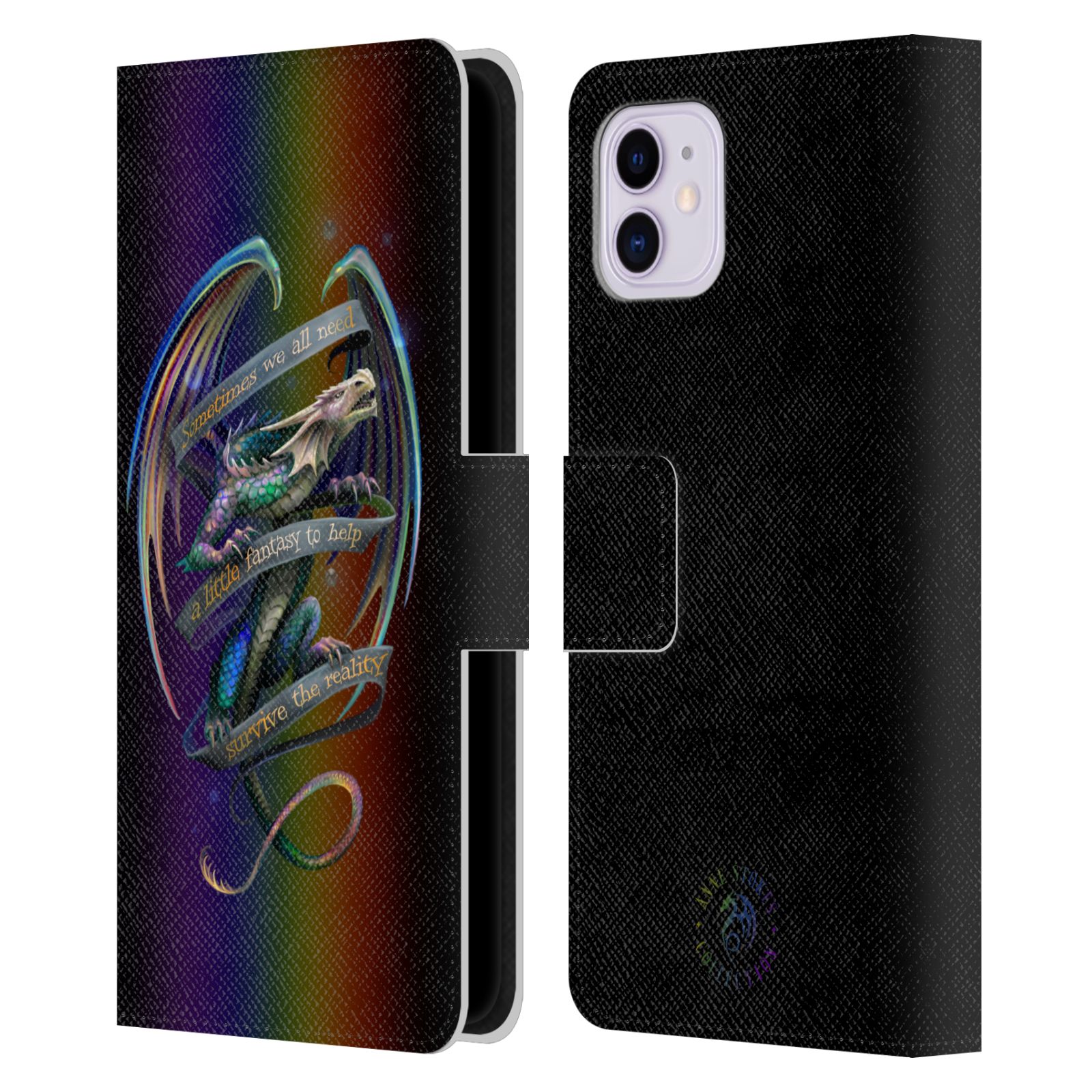 Survive The Reality Leather Wallet Case for iPhone 11