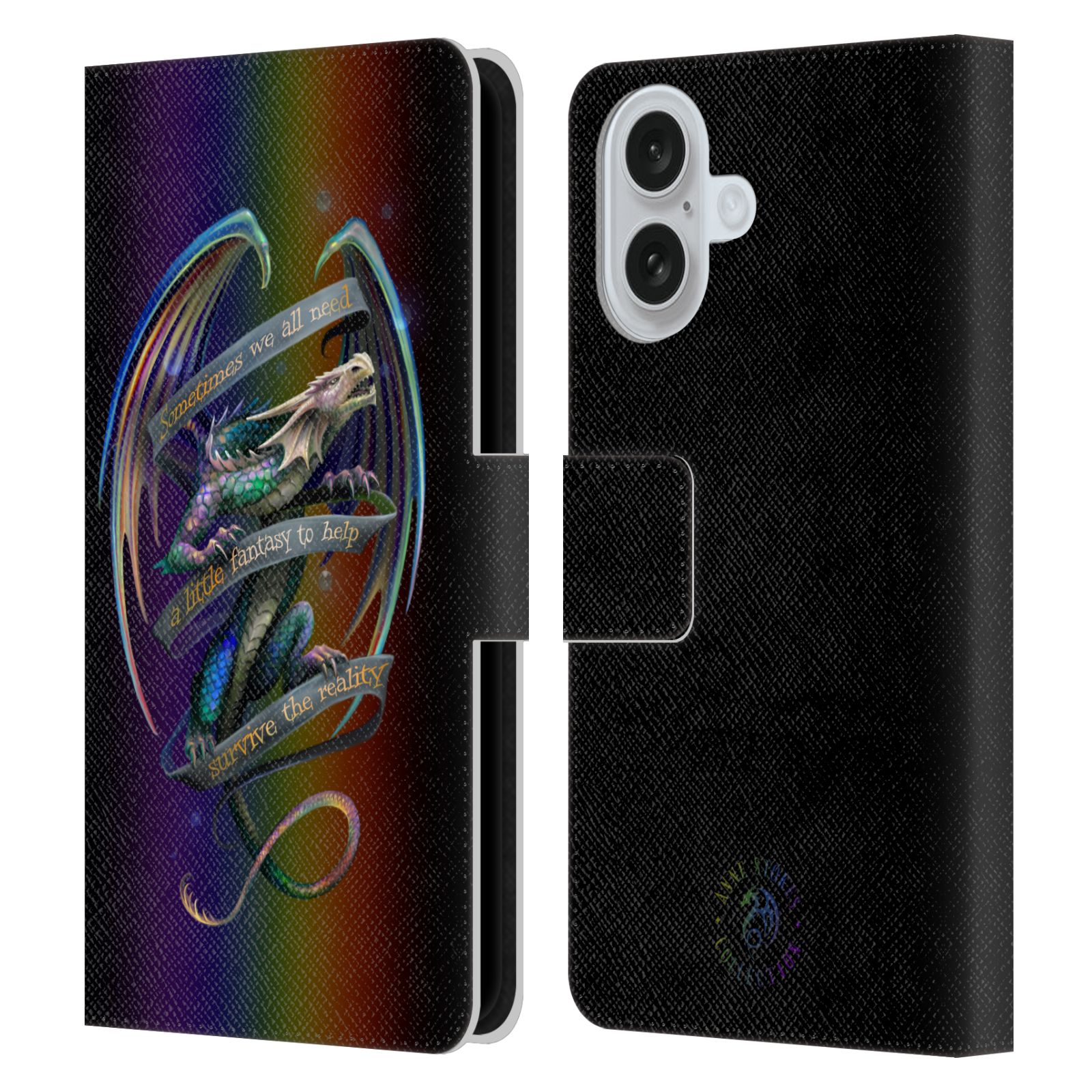Survive The Reality Leather Wallet Case for iPhone 16