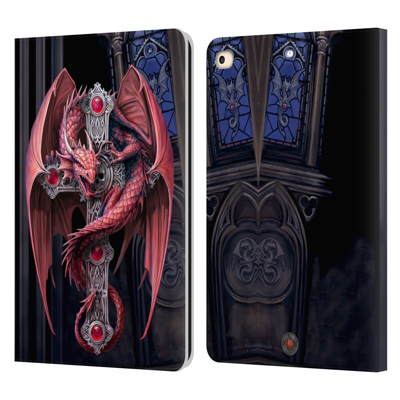 Gothic Guardians Leather Wallet Case for iPad 9.7″ (2017/2018)