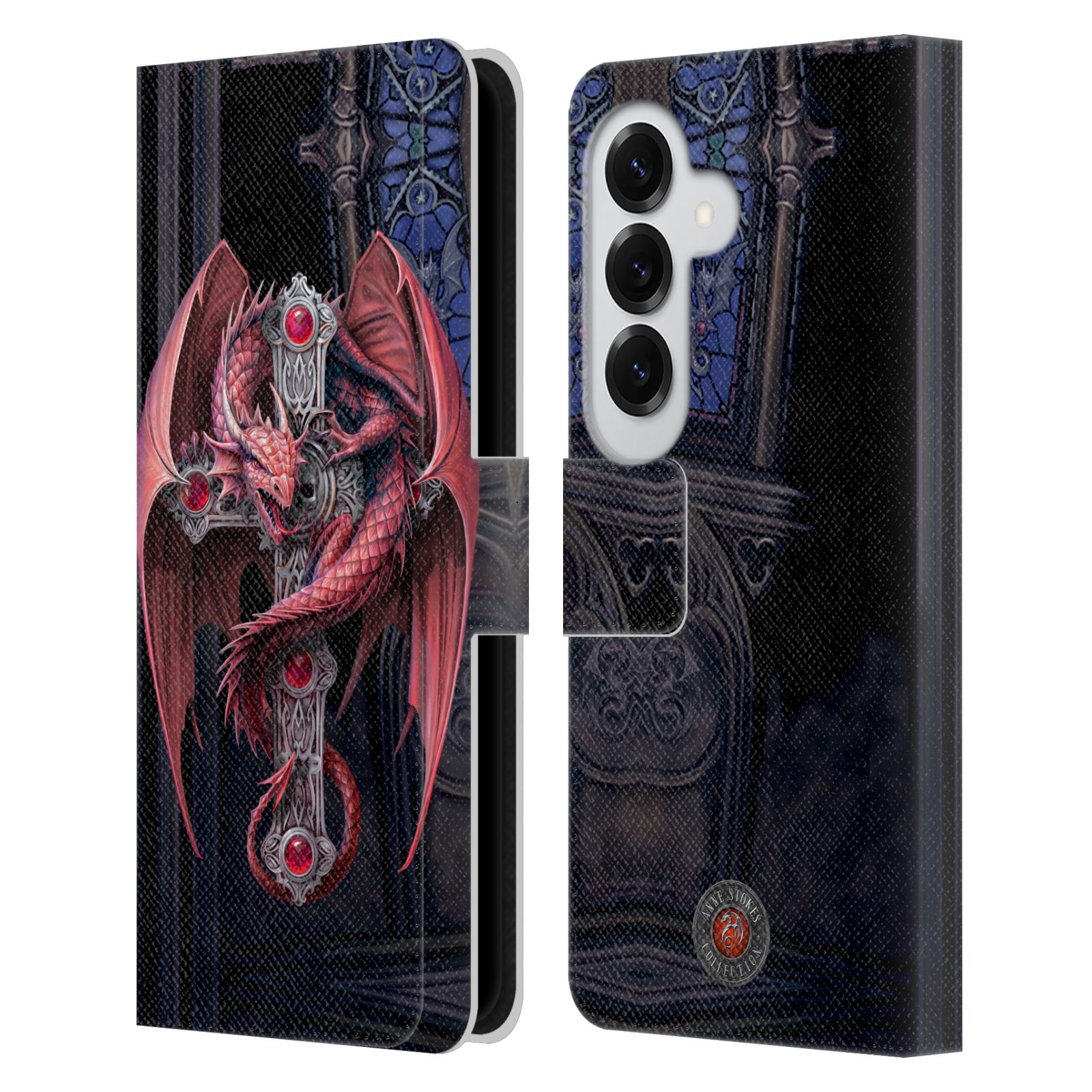 Gothic Guardians Leather Wallet Case for Galaxy S26