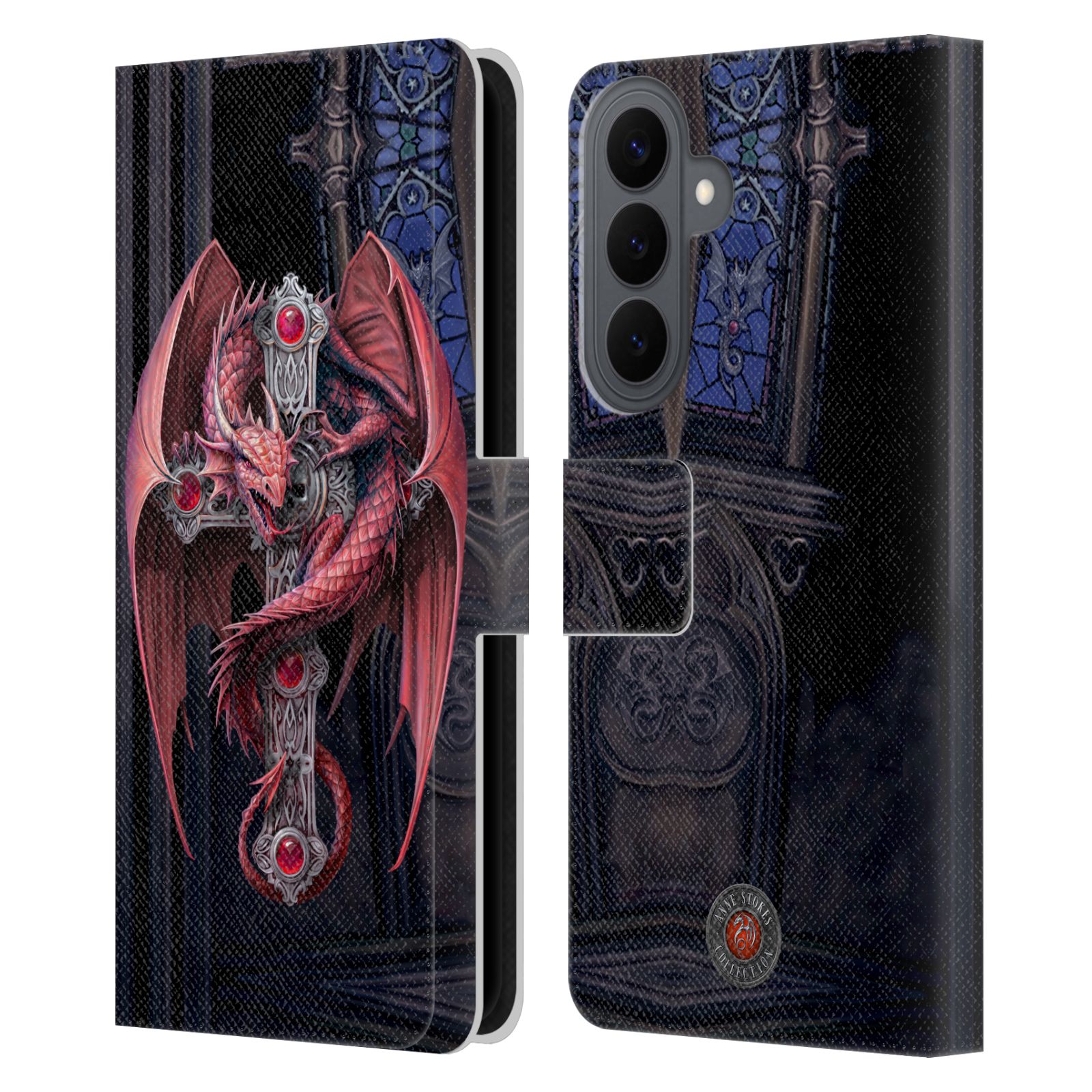 Gothic Guardians Leather Wallet Case for Galaxy S26 Plus