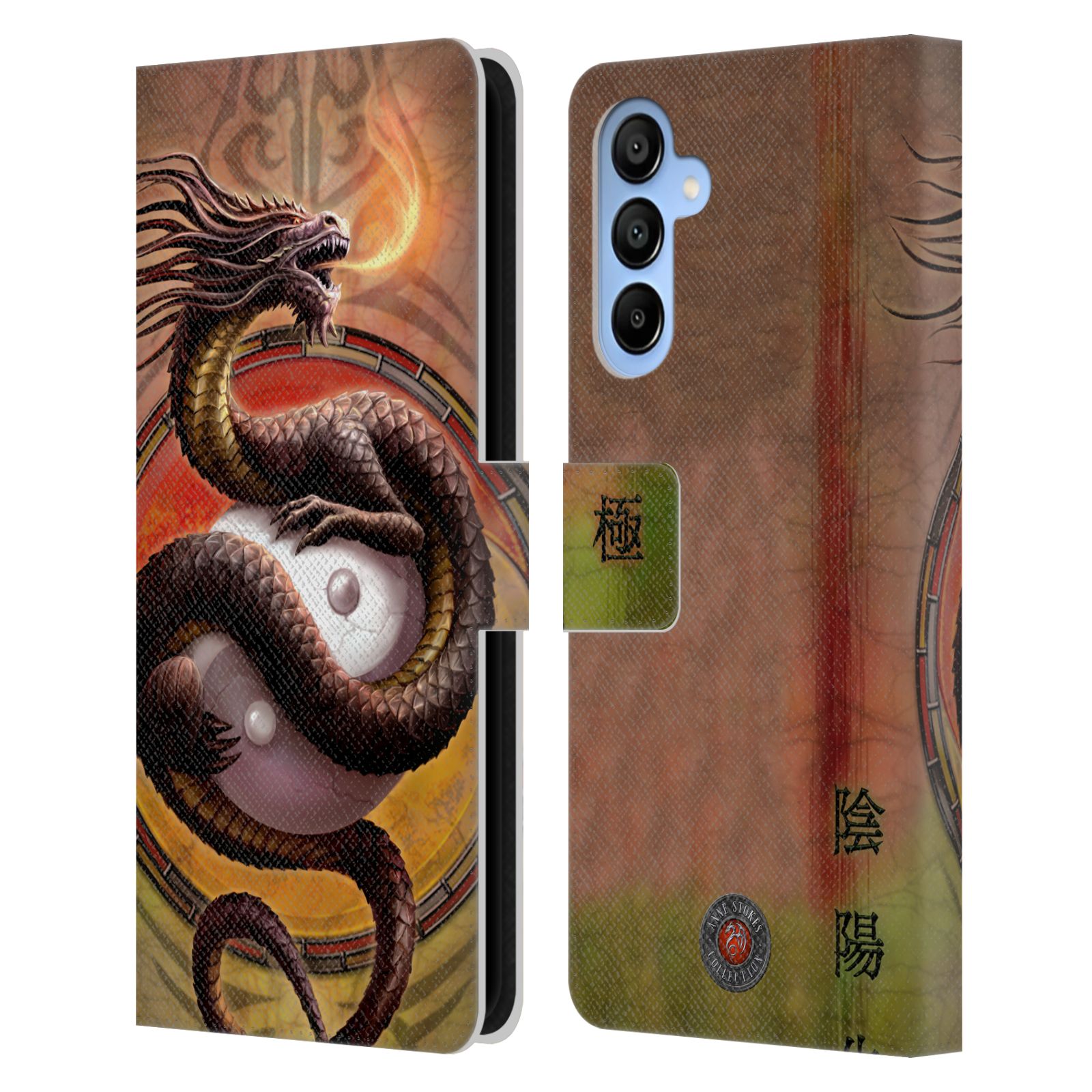 Yin Yang Protector Leather Wallet Case for Galaxy A16 5G