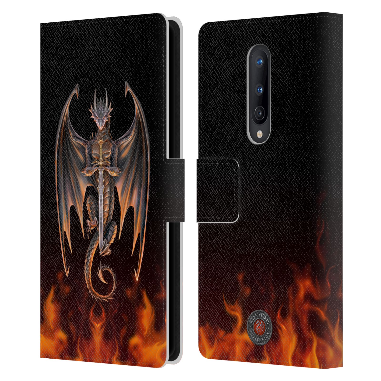 OFFICIAL ANNE STOKES DRAGONS 4 LEATHER BOOK WALLET CASE COVER FOR ONEPLUS PHONES - Picture 10 of 10