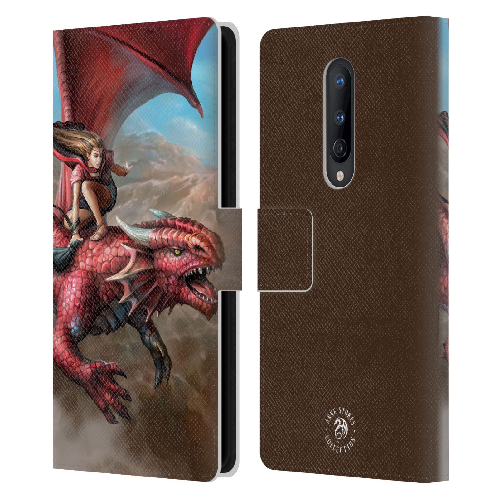 OFFICIAL ANNE STOKES DRAGONS 5 LEATHER BOOK WALLET CASE COVER FOR ONEPLUS PHONES - Picture 8 of 11