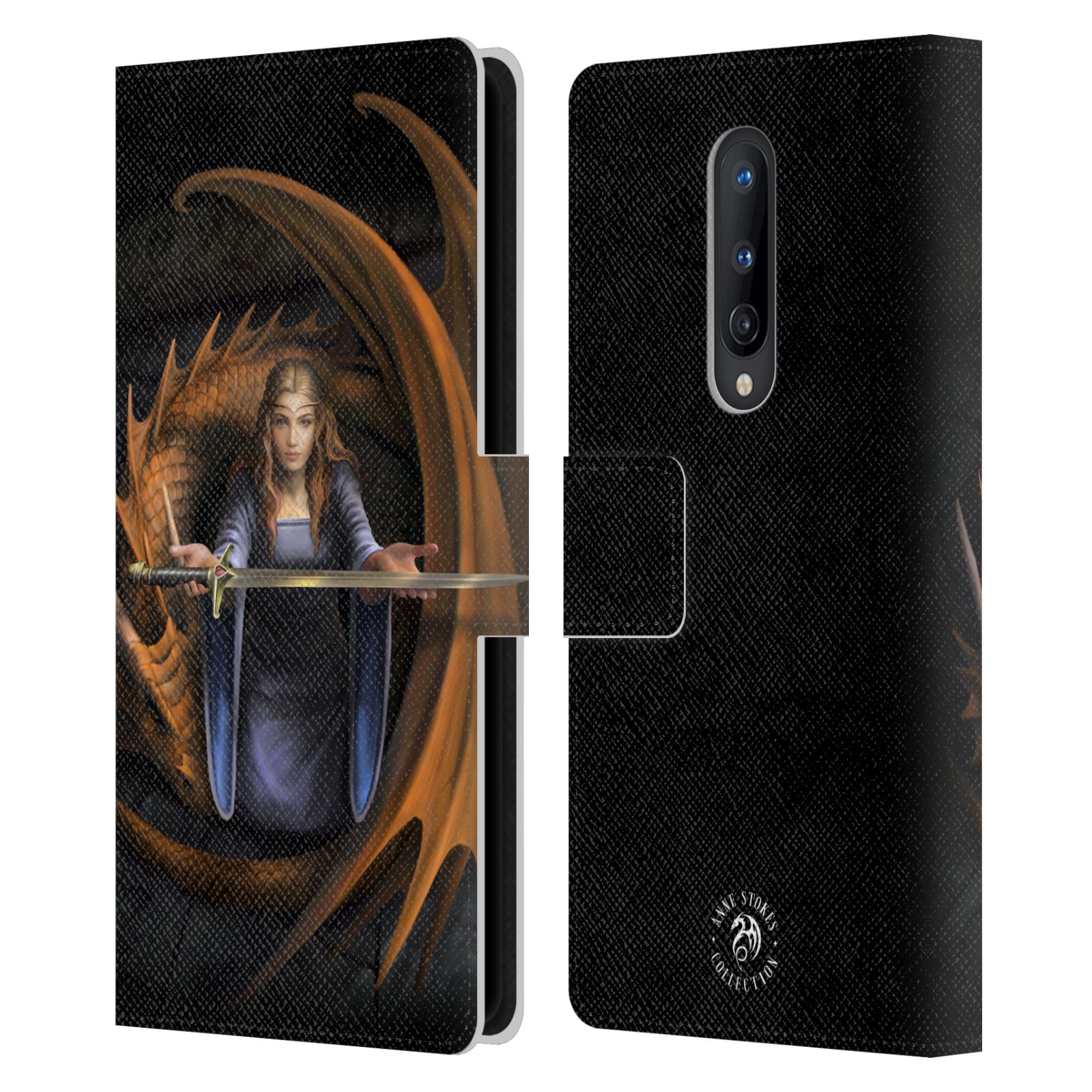 OFFICIAL ANNE STOKES DRAGONS 5 LEATHER BOOK WALLET CASE COVER FOR ONEPLUS PHONES - Picture 9 of 11