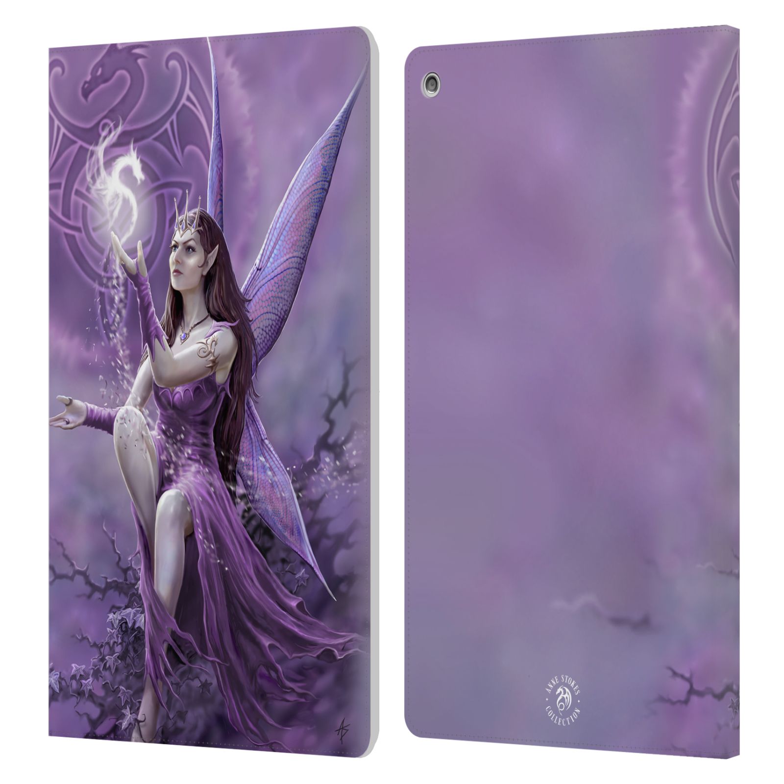 OFFICIAL ANNE STOKES FAIRIES LEATHER BOOK WALLET CASE COVER FOR AMAZON FIRE - Picture 8 of 12