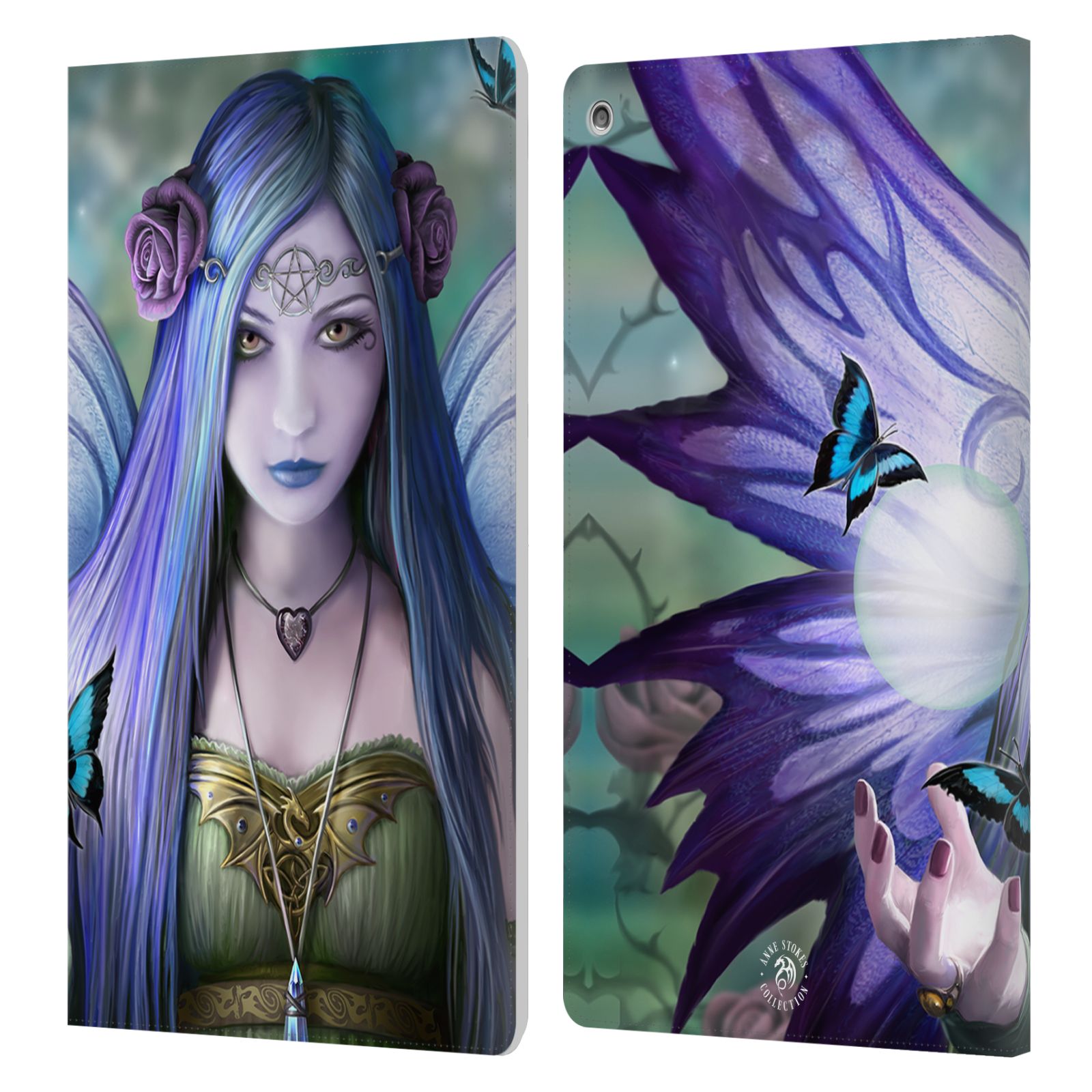 OFFICIAL ANNE STOKES FAIRIES LEATHER BOOK WALLET CASE COVER FOR AMAZON FIRE - Picture 10 of 12