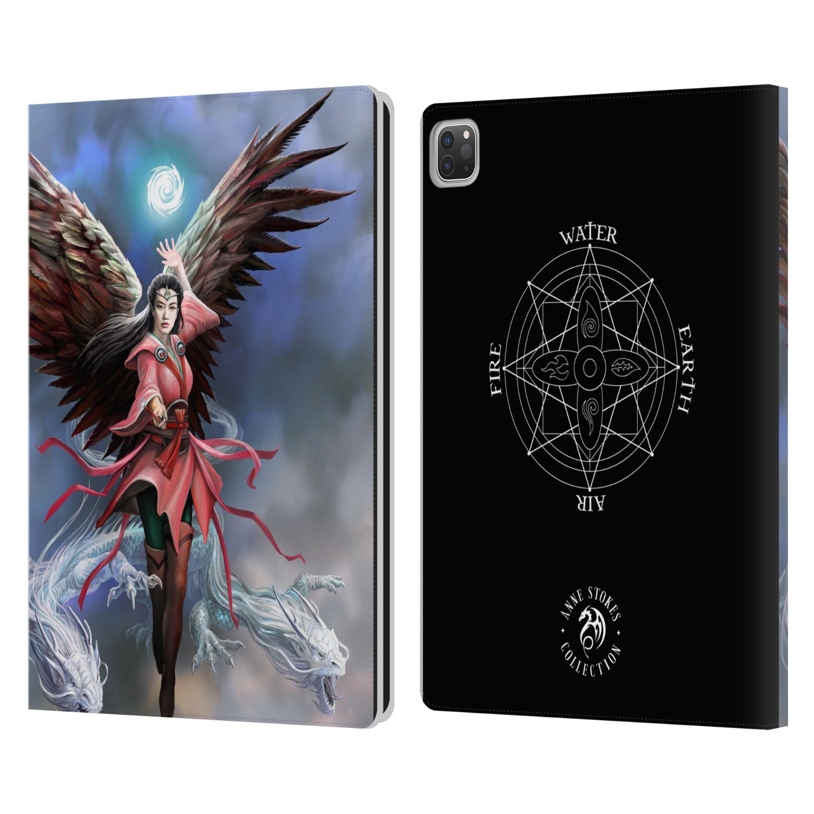 OFFICIAL ANNE STOKES FEMALE ELEMENTALS LEATHER BOOK WALLET CASE FOR APPLE iPAD - Picture 7 of 10