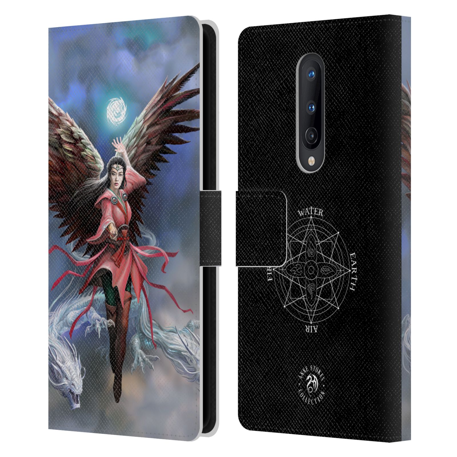 OFFICIAL ANNE STOKES FEMALE ELEMENTALS LEATHER BOOK CASE FOR ONEPLUS PHONES - Picture 7 of 10