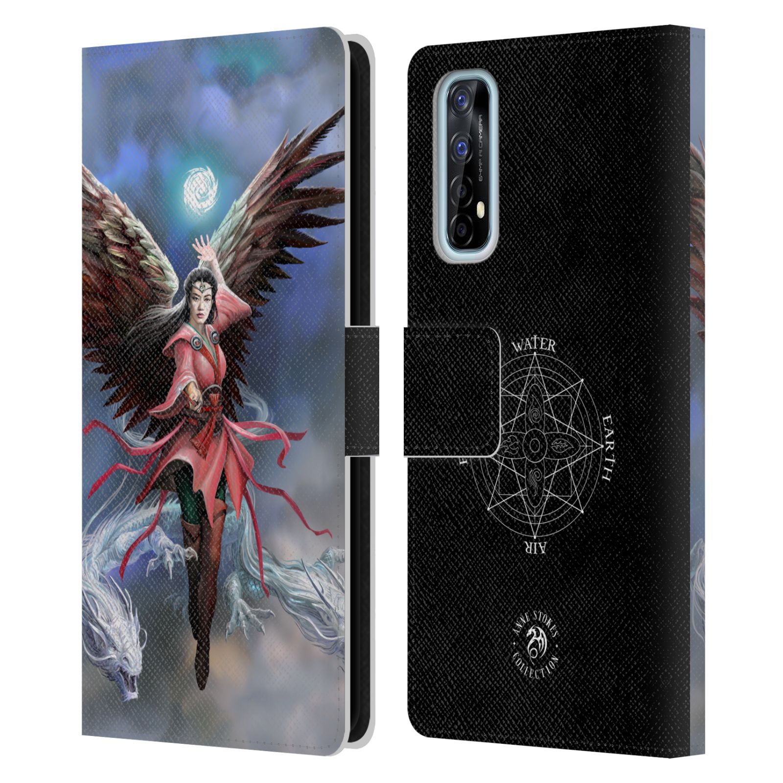 OFFICIAL ANNE STOKES FEMALE ELEMENTALS LEATHER BOOK CASE FOR REALME PHONES - Picture 7 of 10