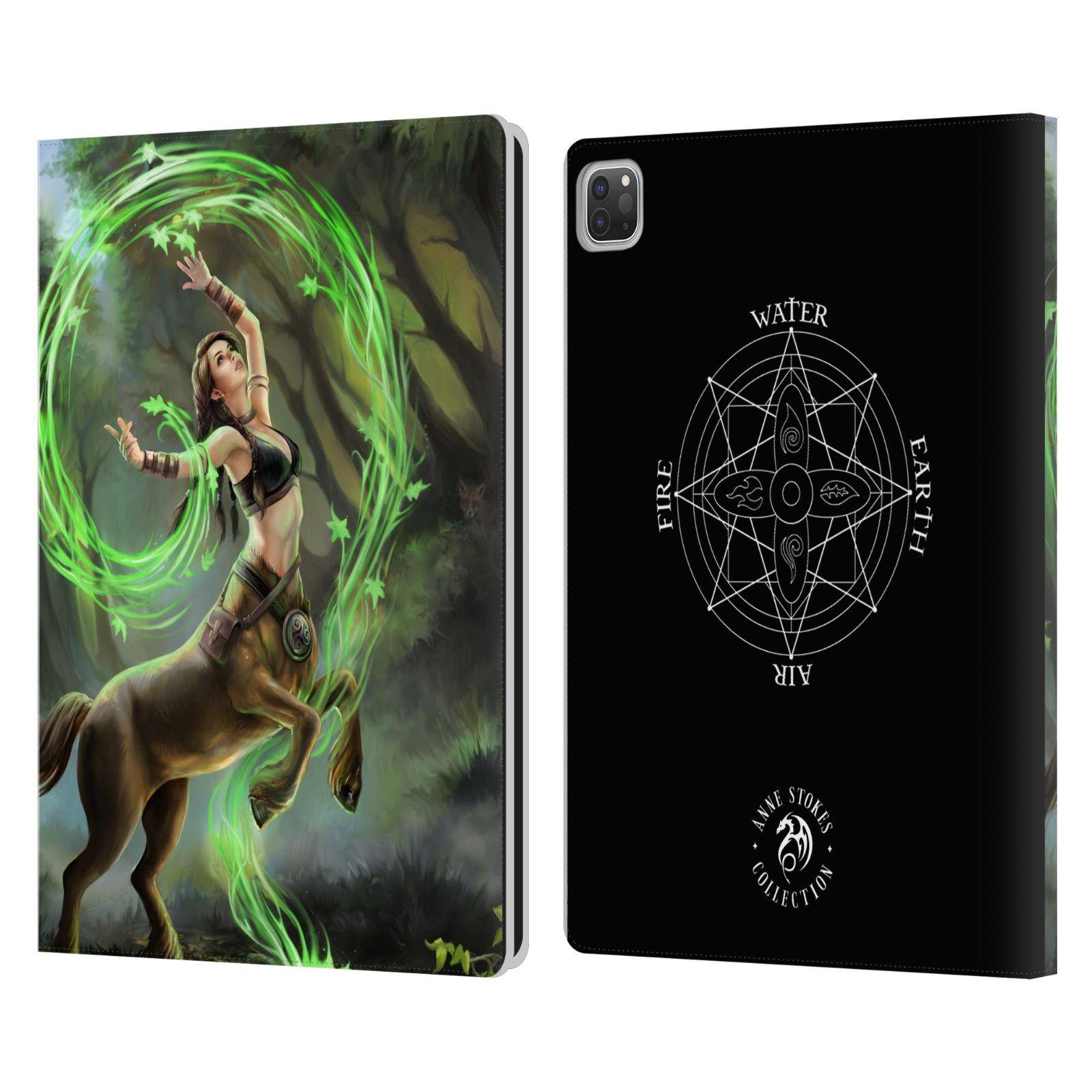 OFFICIAL ANNE STOKES FEMALE ELEMENTALS LEATHER BOOK WALLET CASE FOR APPLE iPAD - Picture 8 of 10