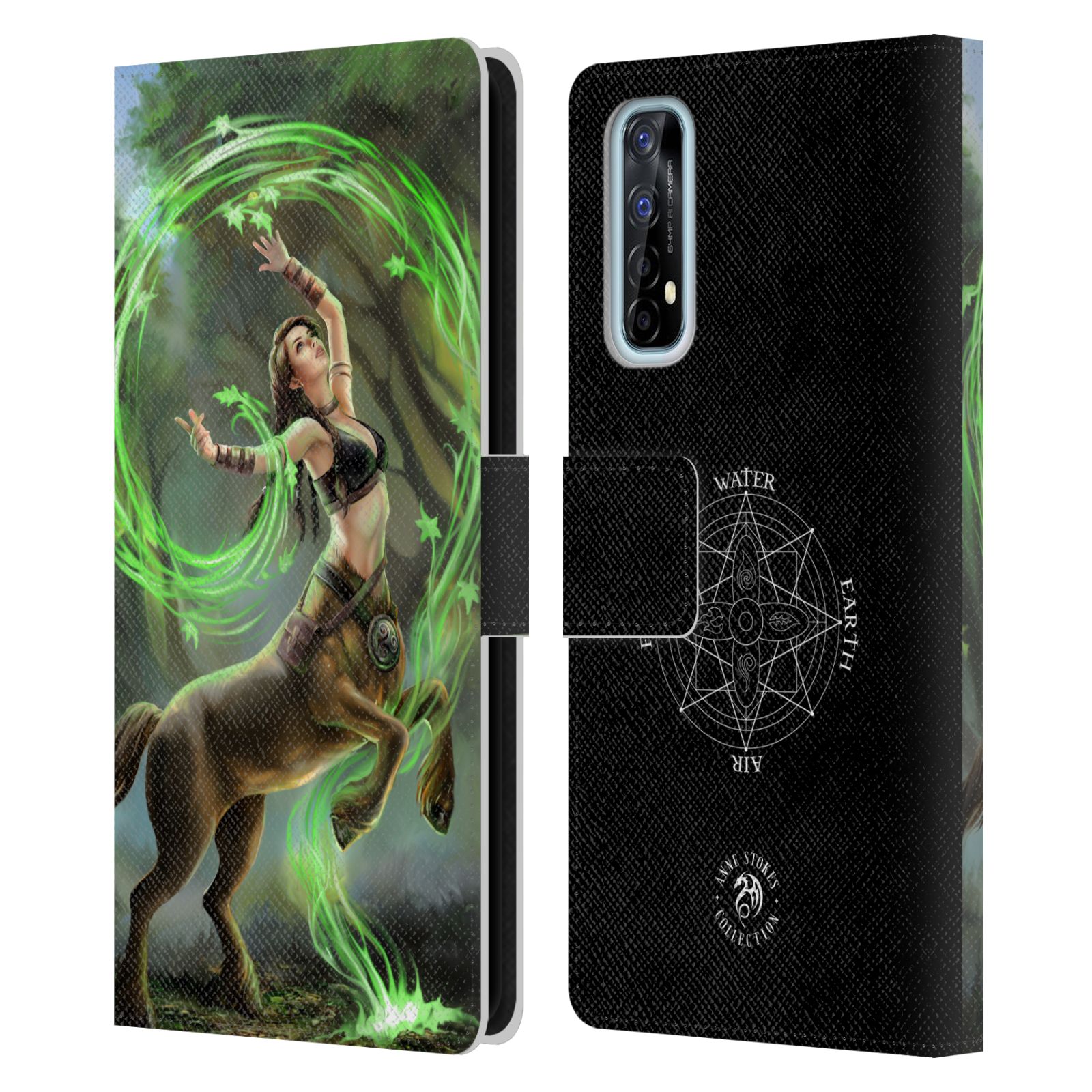 OFFICIAL ANNE STOKES FEMALE ELEMENTALS LEATHER BOOK CASE FOR REALME PHONES - Picture 8 of 10