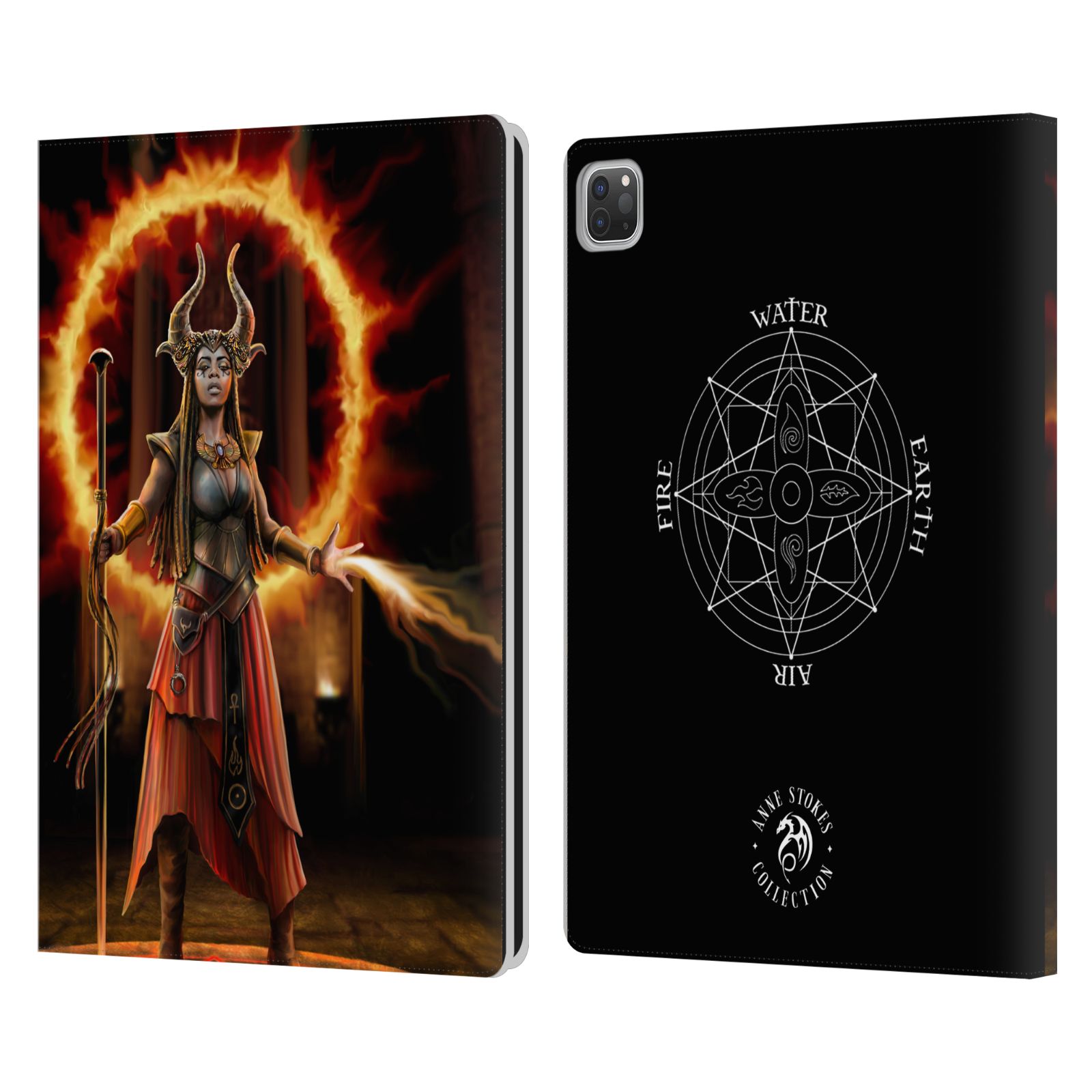 OFFICIAL ANNE STOKES FEMALE ELEMENTALS LEATHER BOOK WALLET CASE FOR APPLE iPAD - Picture 9 of 10
