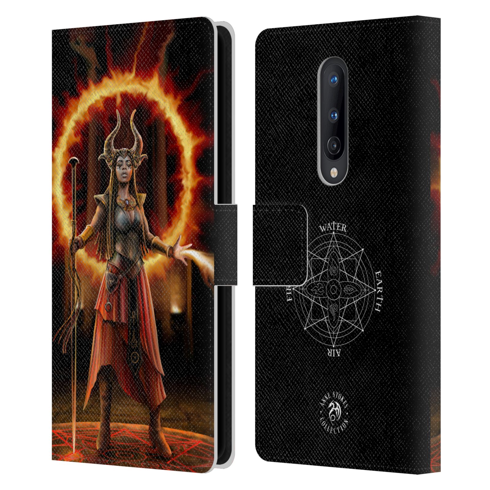 OFFICIAL ANNE STOKES FEMALE ELEMENTALS LEATHER BOOK CASE FOR ONEPLUS PHONES - Picture 9 of 10