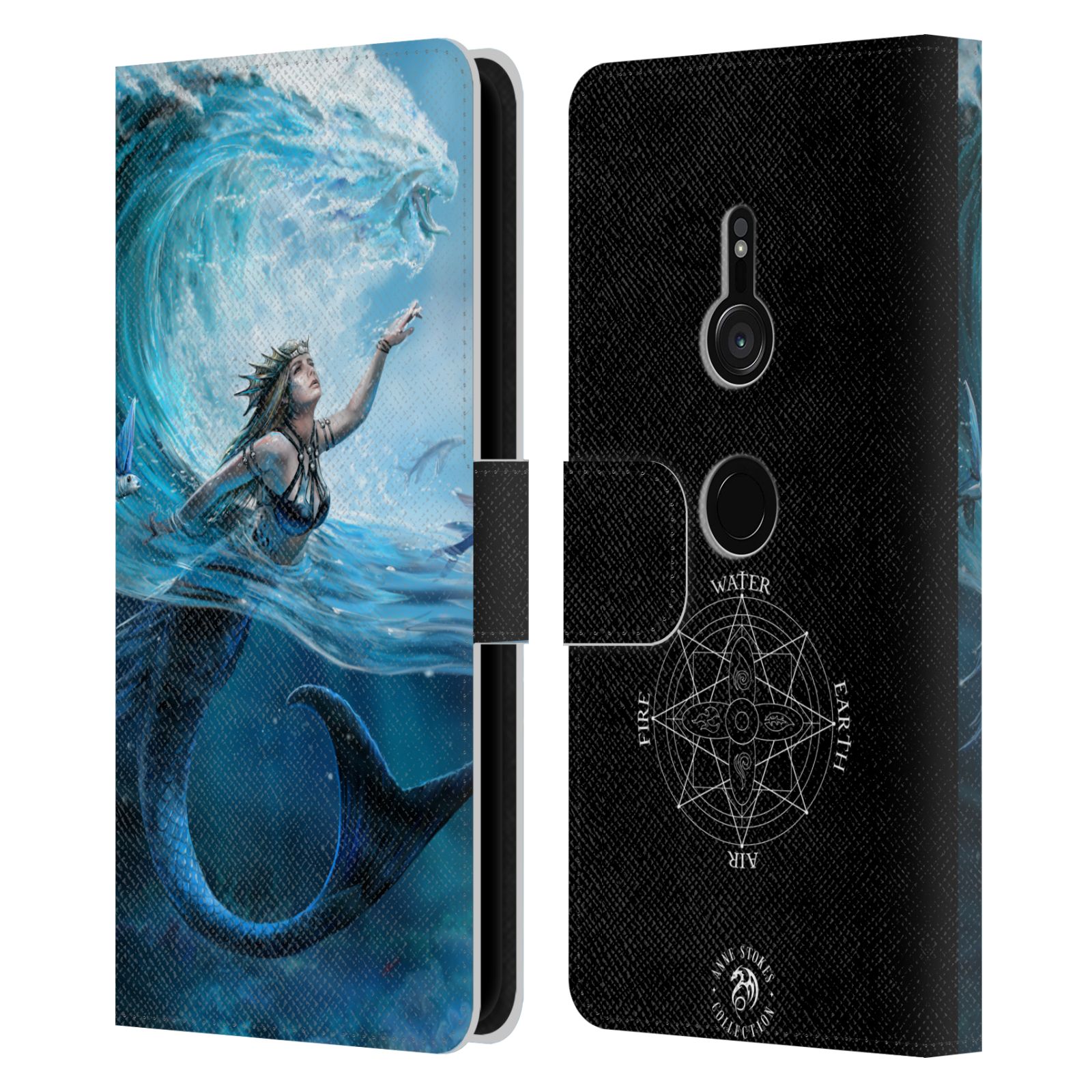 OFFICIAL ANNE STOKES FEMALE ELEMENTALS LEATHER BOOK CASE FOR SONY PHONES 1 - Picture 10 of 10