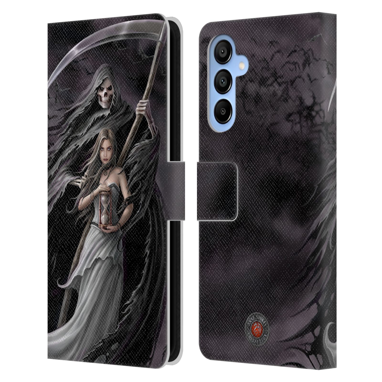 Summon the Reaper Leather Wallet Case for Galaxy A16 5G