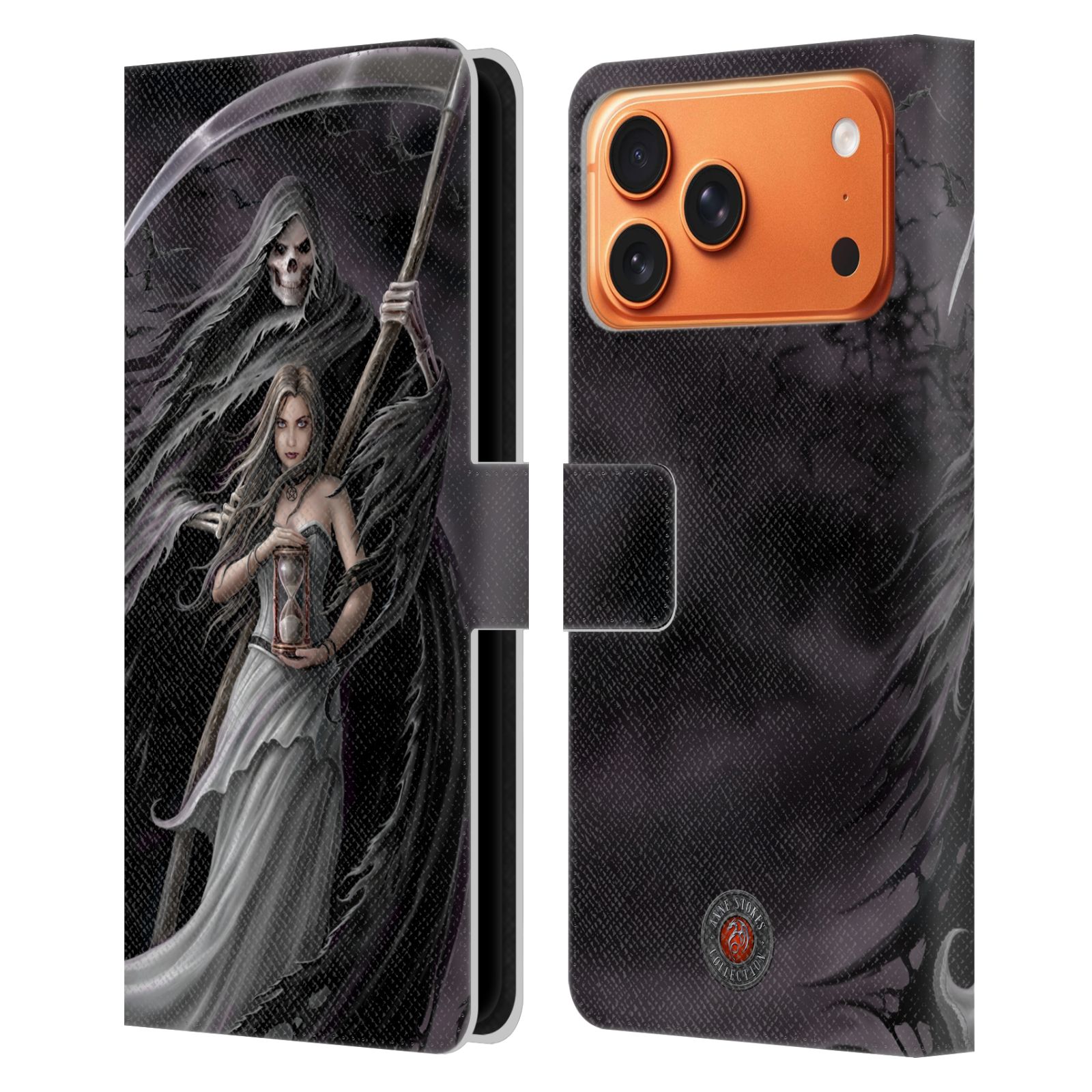 Summon the Reaper Leather Wallet Case for iPhone 17 Pro Max