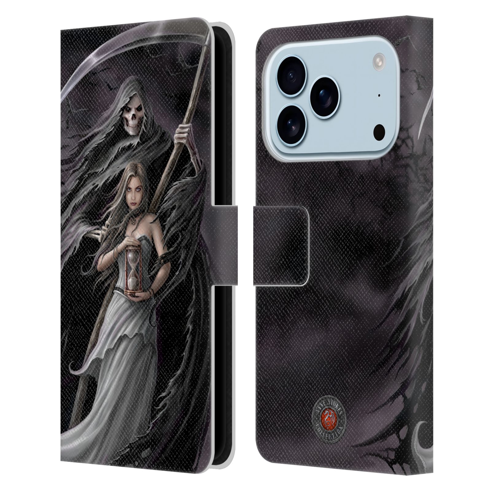 Summon the Reaper Leather Wallet Case for iPhone 17 Pro