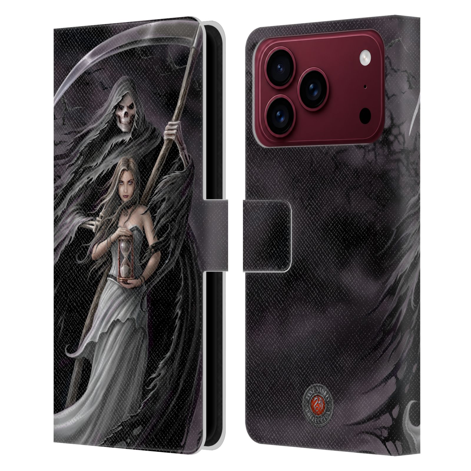 Summon the Reaper Leather Wallet Case for iPhone 18 Pro Max