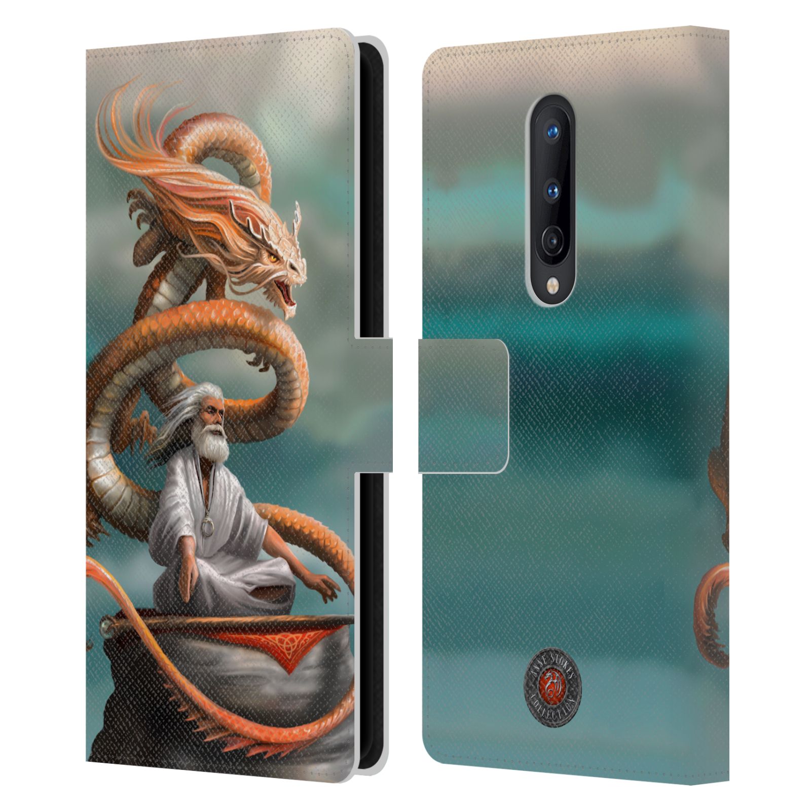 OFFICIAL ANNE STOKES GUARDIAN DRAGONS LEATHER BOOK CASE FOR ONEPLUS PHONES - Picture 10 of 12