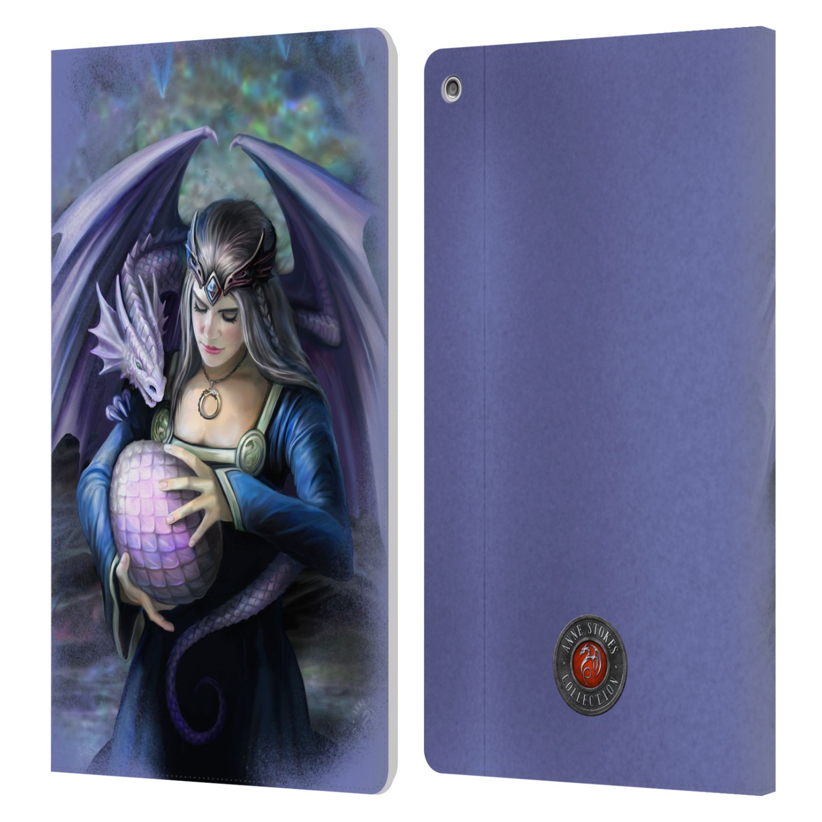 OFFICIAL ANNE STOKES GUARDIAN DRAGONS LEATHER BOOK WALLET CASE FOR AMAZON FIRE - Picture 8 of 12