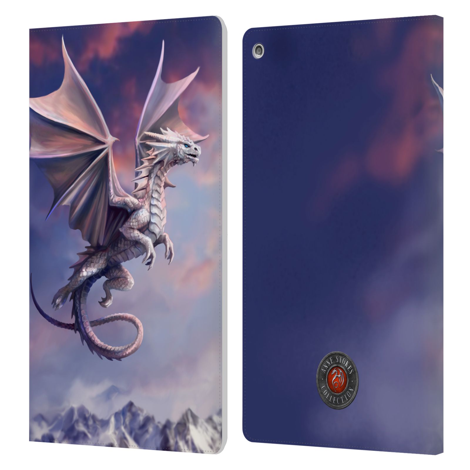 OFFICIAL ANNE STOKES GUARDIAN DRAGONS LEATHER BOOK WALLET CASE FOR AMAZON FIRE - Picture 9 of 12