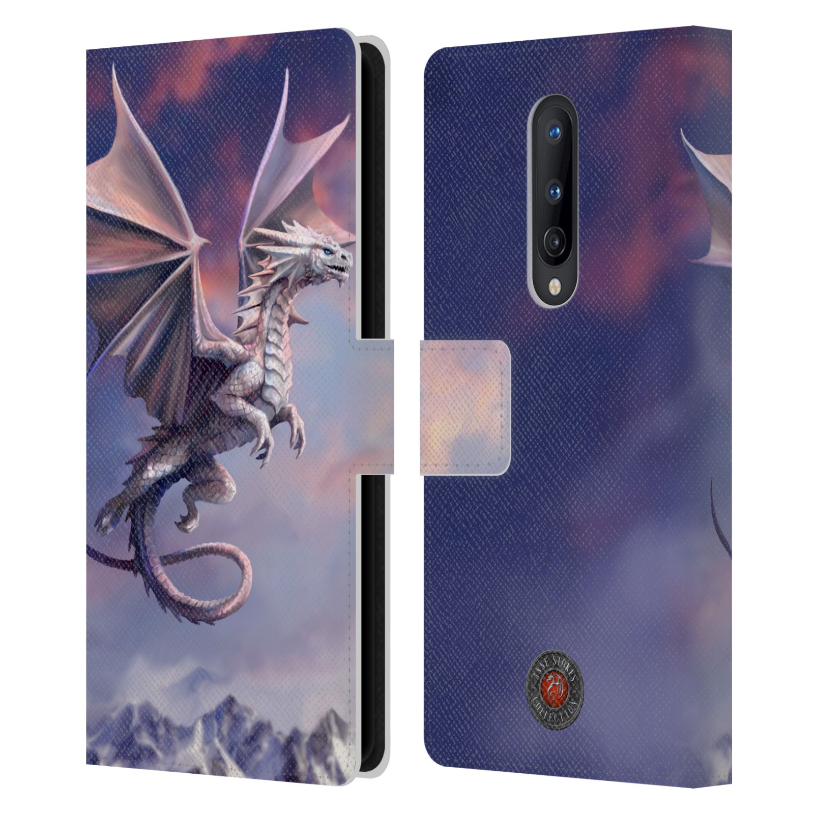 OFFICIAL ANNE STOKES GUARDIAN DRAGONS LEATHER BOOK CASE FOR ONEPLUS PHONES - Picture 9 of 12