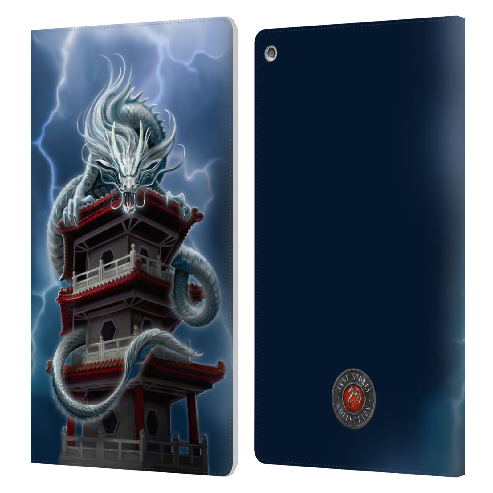 OFFICIAL ANNE STOKES GUARDIAN DRAGONS LEATHER BOOK WALLET CASE FOR AMAZON FIRE - Picture 11 of 12