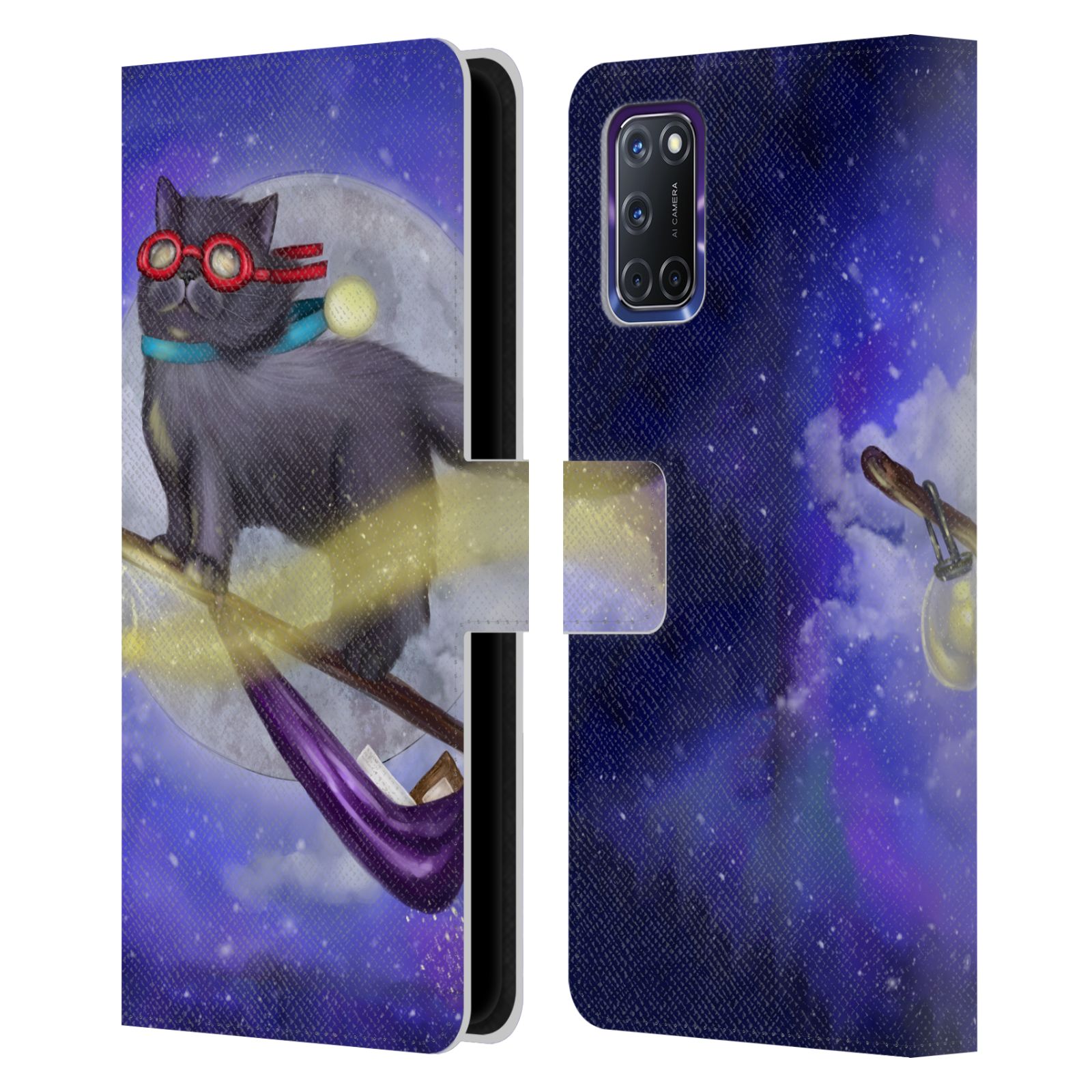 OFFICIAL ASH EVANS BLACK CATS LEATHER BOOK WALLET CASE COVER FOR OPPO PHONES - 第 9/13 張圖片