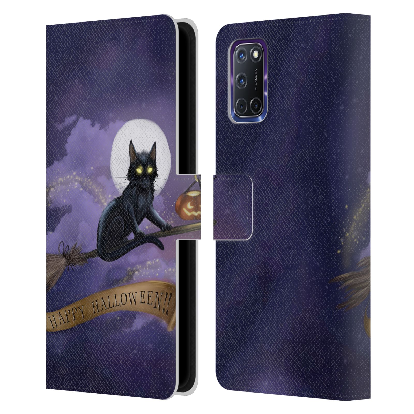 OFFICIAL ASH EVANS BLACK CATS LEATHER BOOK WALLET CASE COVER FOR OPPO PHONES - 第 10/13 張圖片