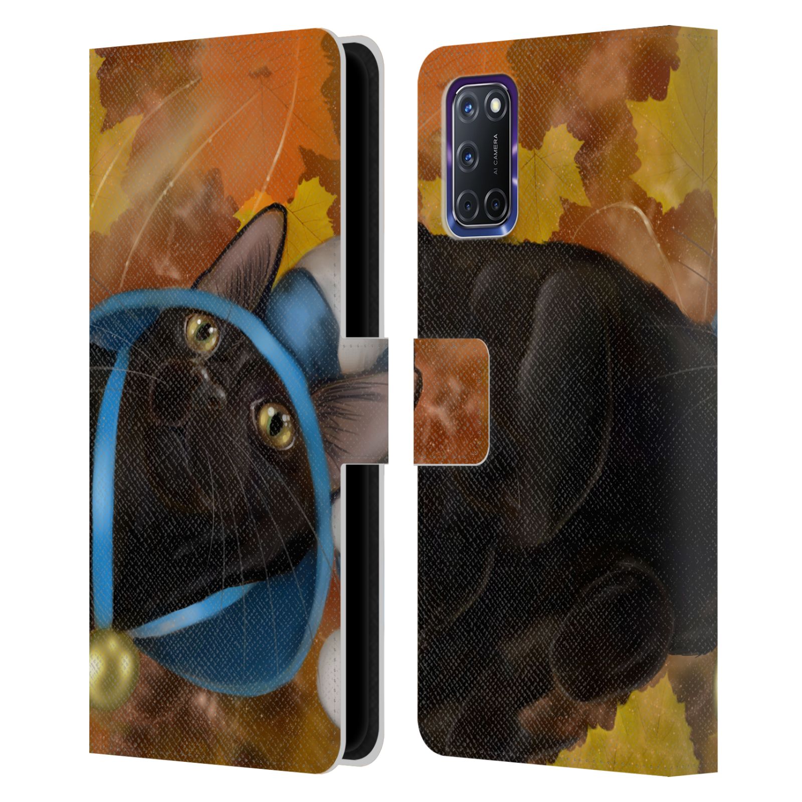 OFFICIAL ASH EVANS BLACK CATS LEATHER BOOK WALLET CASE COVER FOR OPPO PHONES - 第 11/13 張圖片