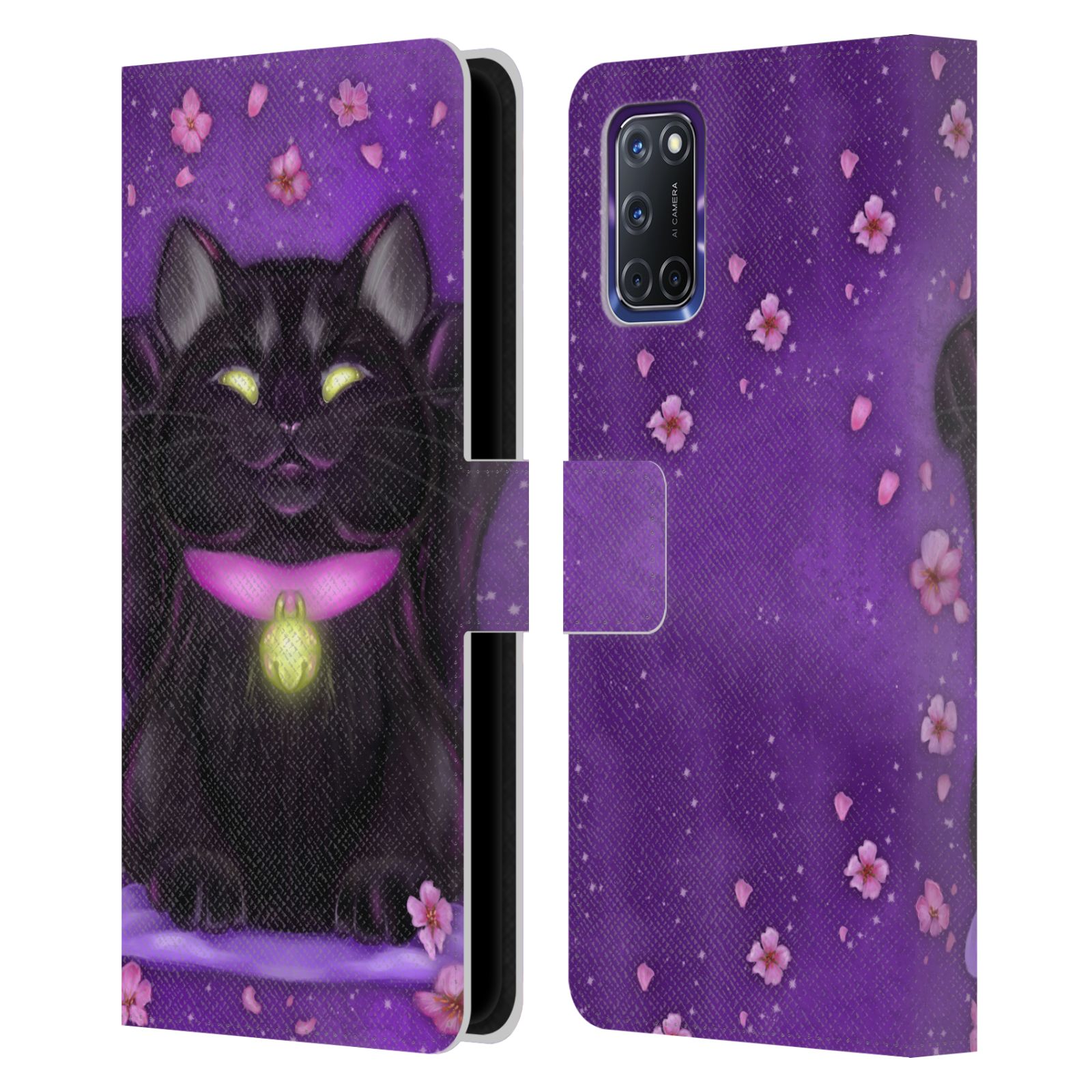 OFFICIAL ASH EVANS BLACK CATS LEATHER BOOK WALLET CASE COVER FOR OPPO PHONES - 第 12/13 張圖片