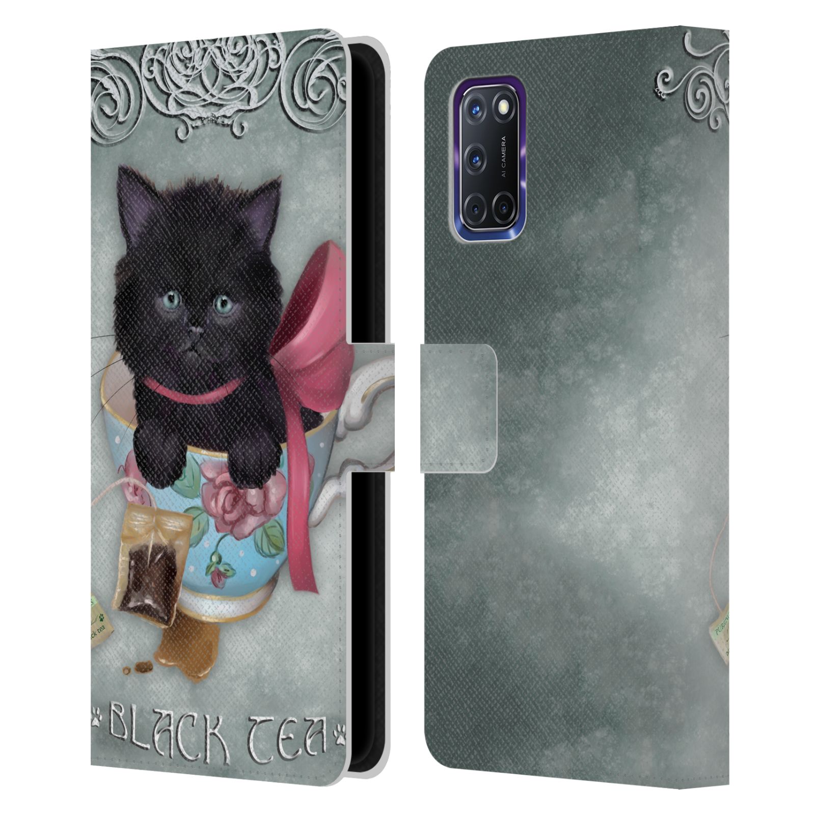 OFFICIAL ASH EVANS BLACK CATS LEATHER BOOK WALLET CASE COVER FOR OPPO PHONES - 第 13/13 張圖片