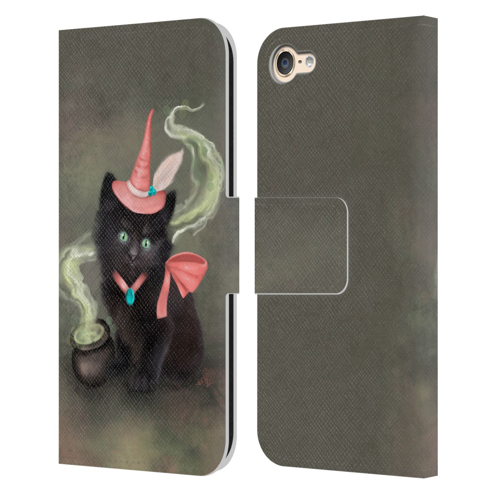 OFFICIAL ASH EVANS GRAPHICS LEATHER BOOK CASE FOR APPLE iPOD TOUCH MP3 - Picture 10 of 14